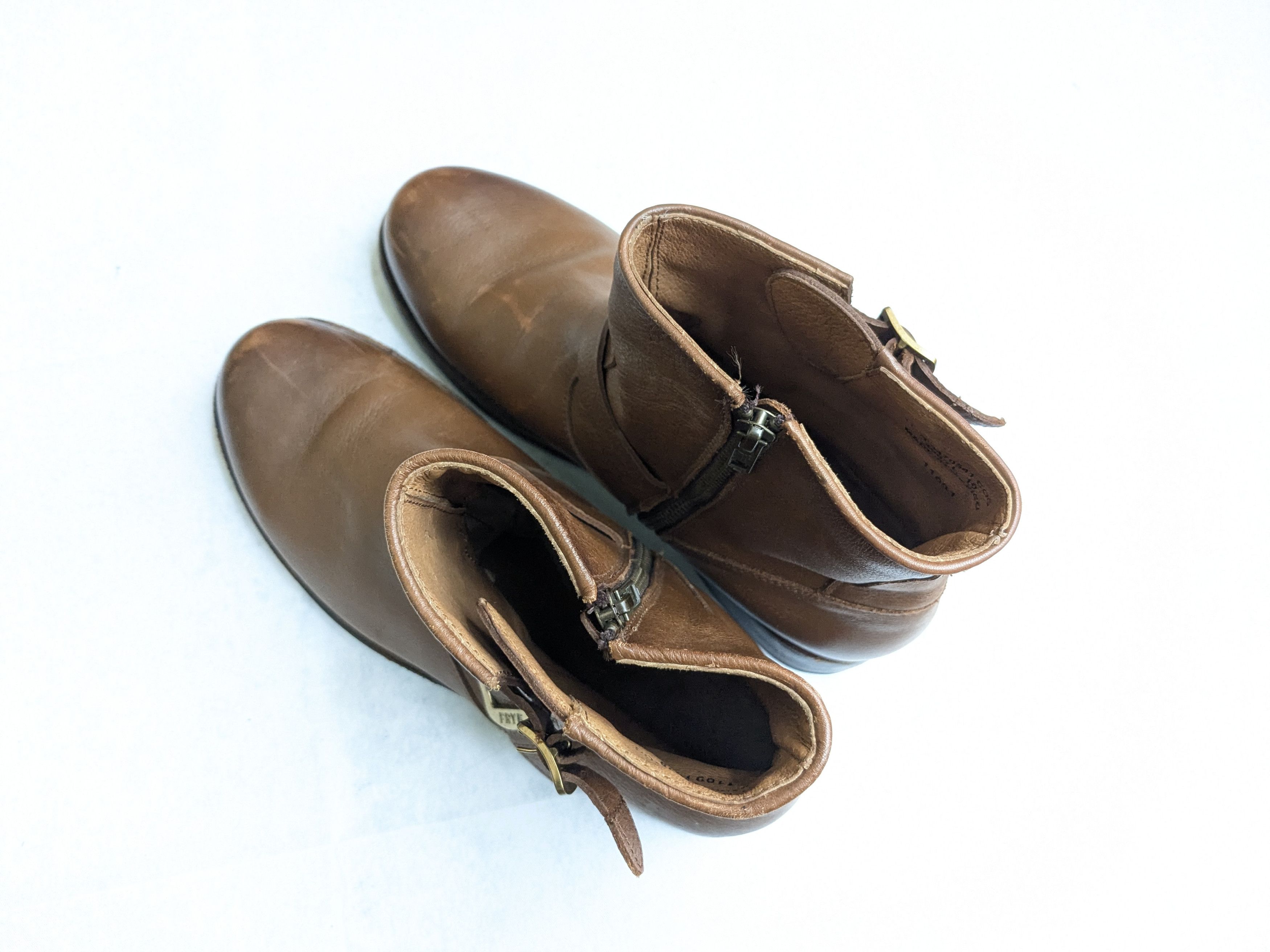 Frye Frye Engineer Boots Brown Leather 9.5 Leather Buckle Size US 9.5 / EU 42-43 - 15 Thumbnail