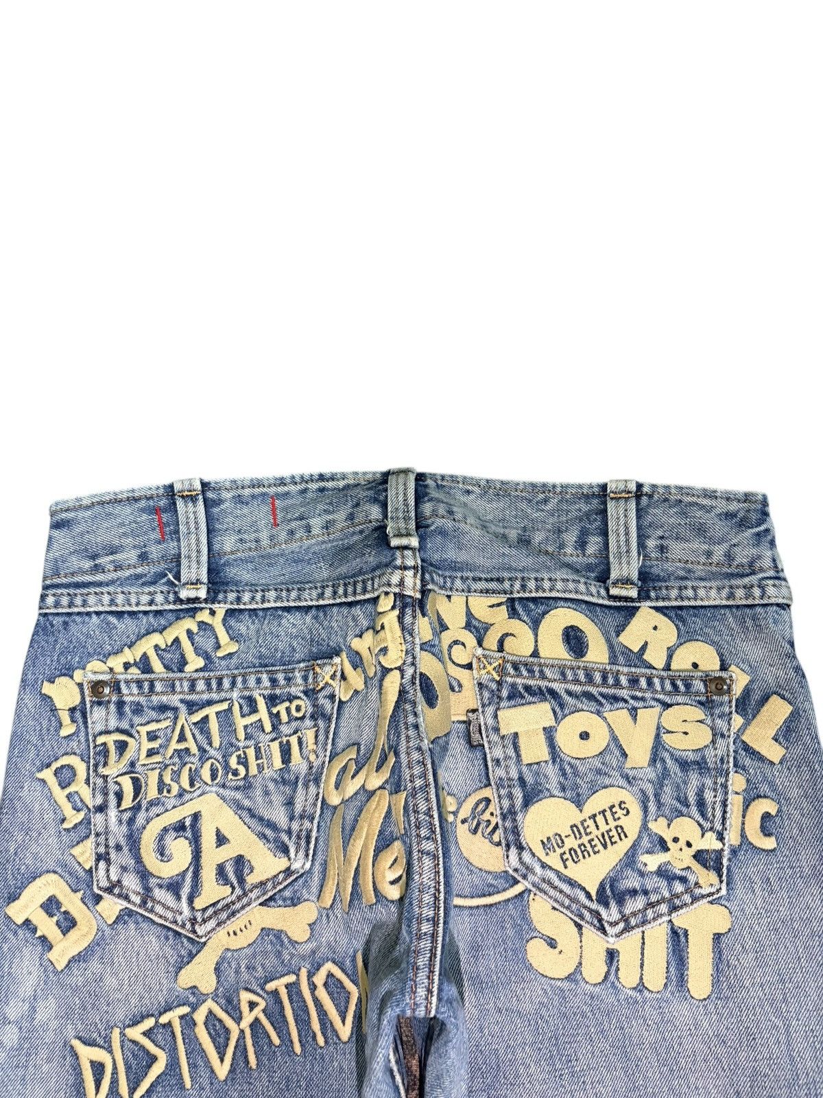 Dsquared2 Vintage Japanese Brand Embroidered Distressed Jeans Size 30" / US 8 / IT 44 - 4 Thumbnail