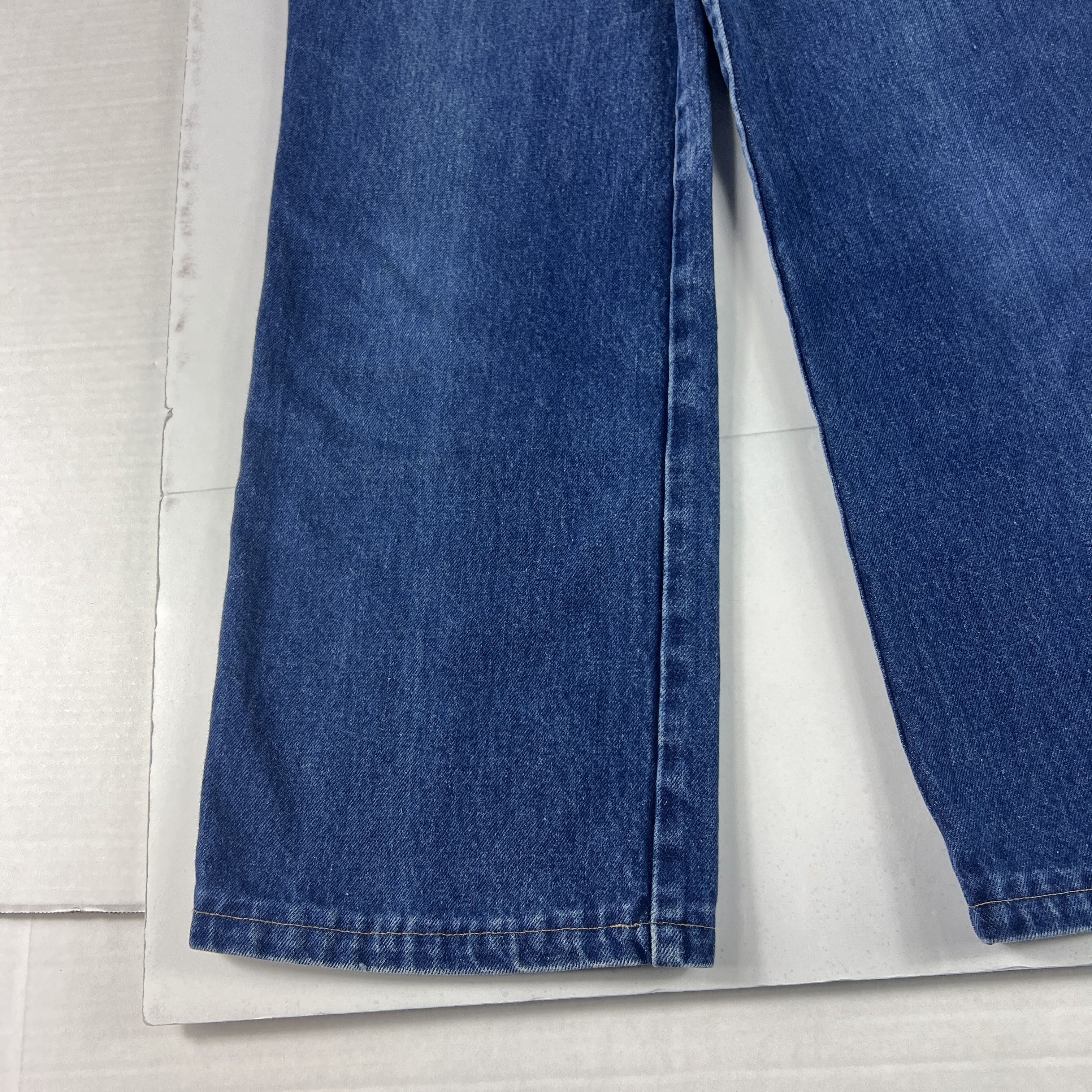 Calvin Klein VTG 80s Calvin Klein Jeans High Rise Straight Blue Denim Size 28" / US 6 / IT 42 - 10 Thumbnail