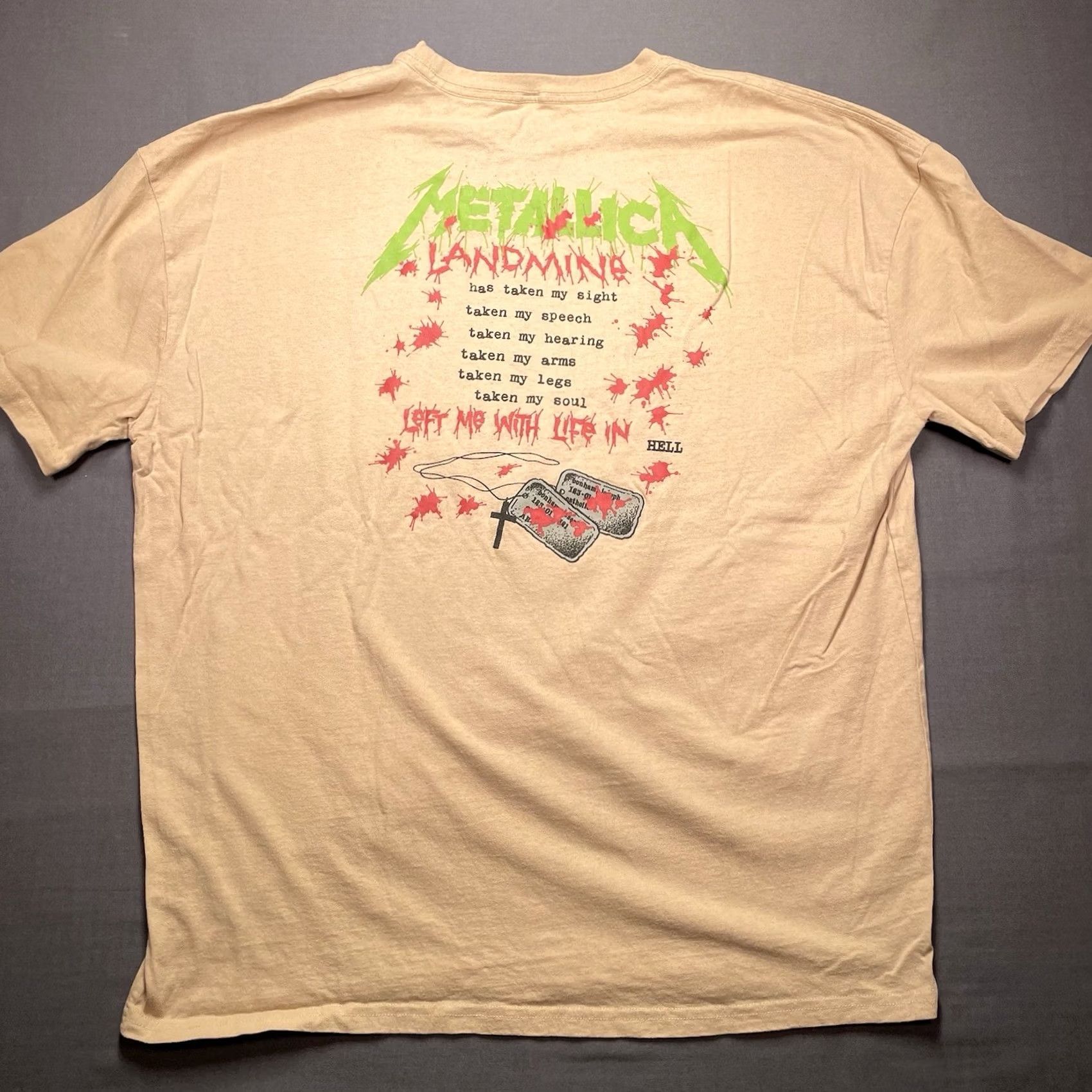 Vintage METALLICA Shirt Large Mens 2022 Pushead Art Dog Tags Oversized Fit 90s Size US L / EU 52-54 / 3 - 6 Thumbnail