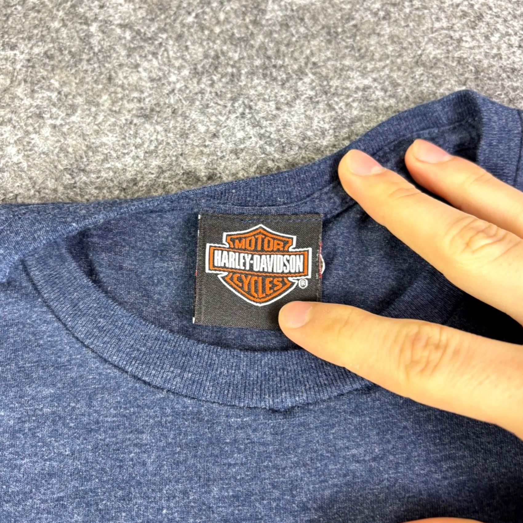 Harley Davidson Harley-Davidson T-Shirt Womens Small Blue Heather 2010 Graphic Country Sweden Goteborg Harley-Davidson Logo Casual Size S / US 4 / IT 40 - 5 Thumbnail