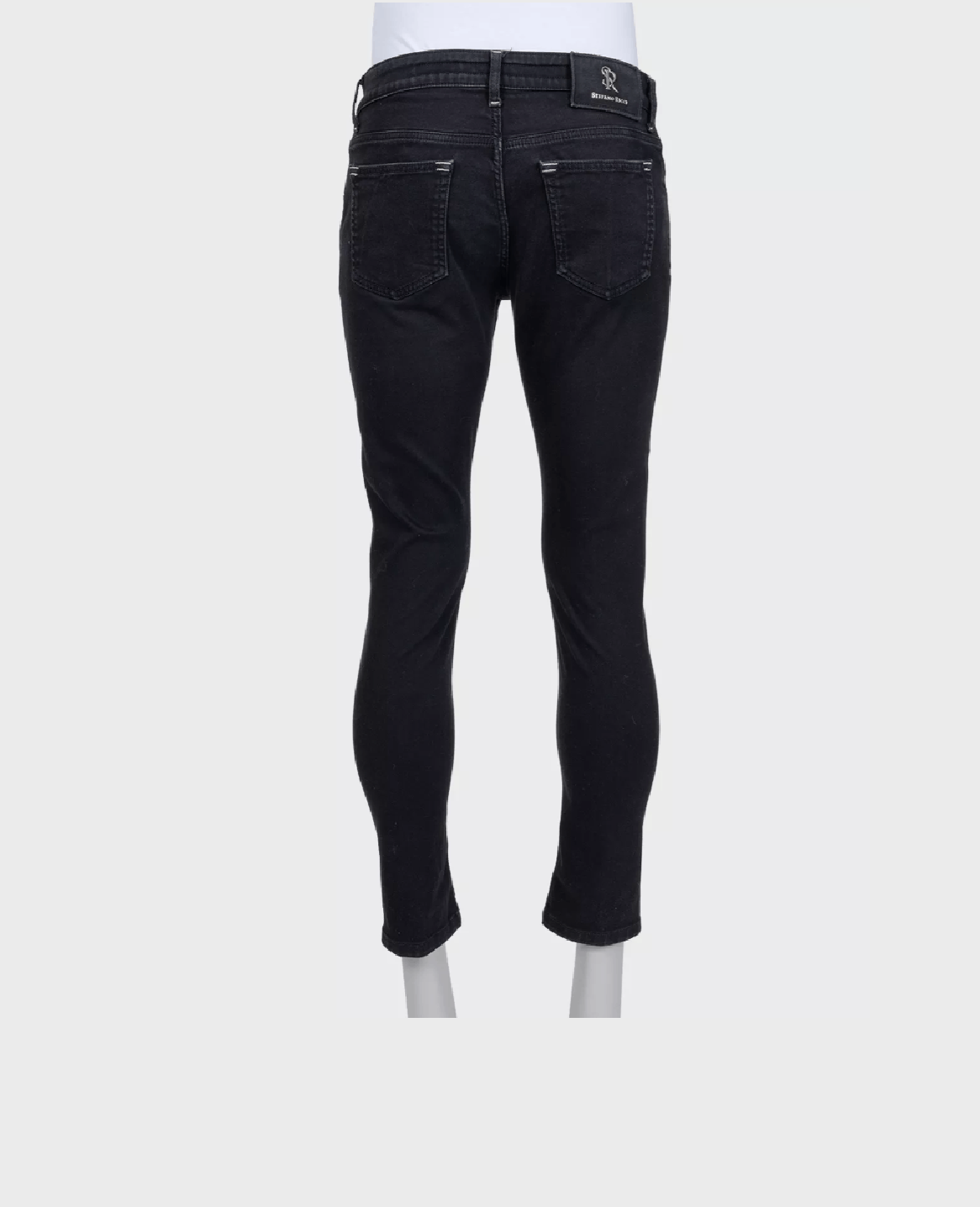 Stefano Ricci Stefano Ricci Men's Black Tapered Jeans Size US 33 - 3 Thumbnail