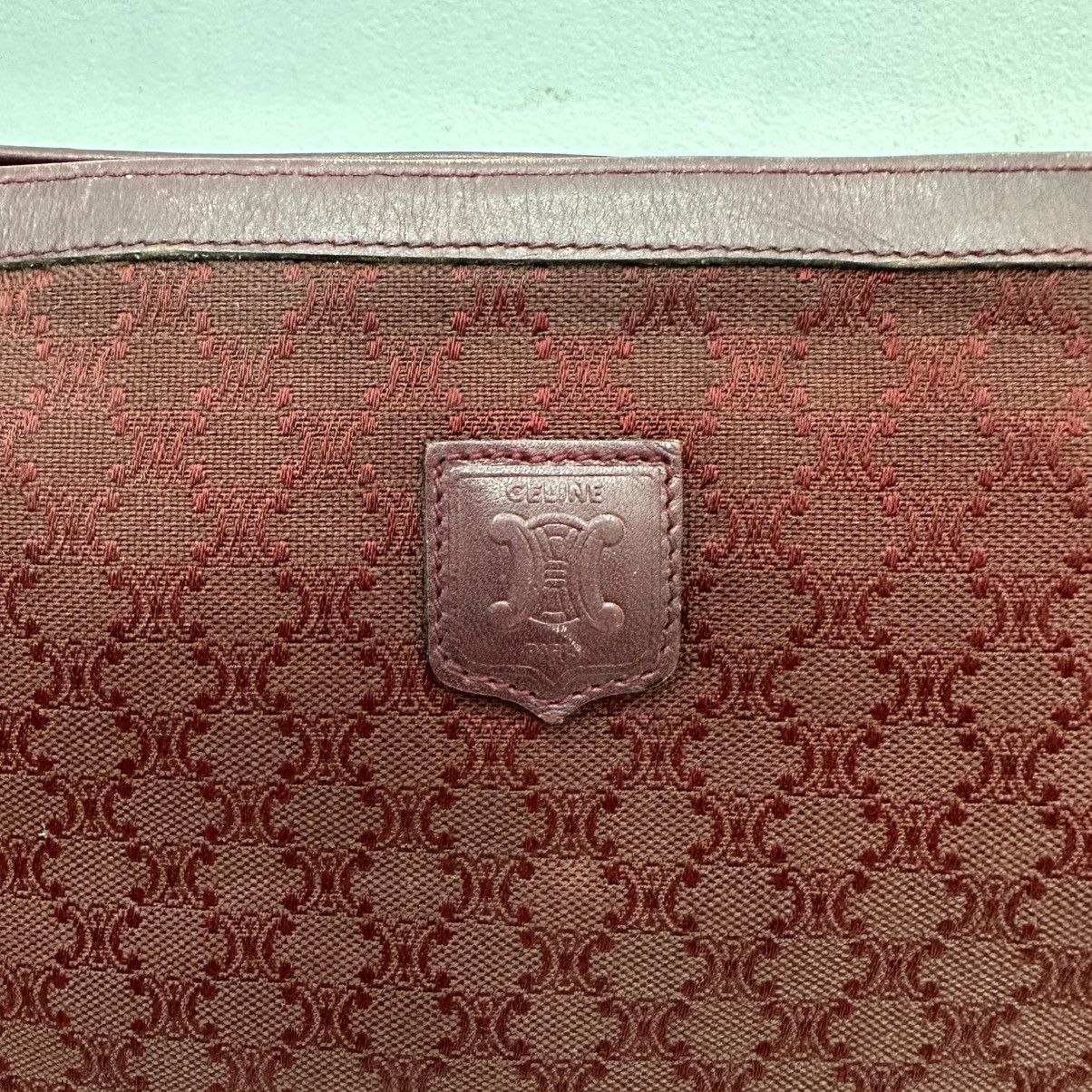 Celine AUTHENTIC CELINE MACADAM TRIOMPHE LEATHER CLUTCH BAG Size ONE SIZE - 6 Thumbnail