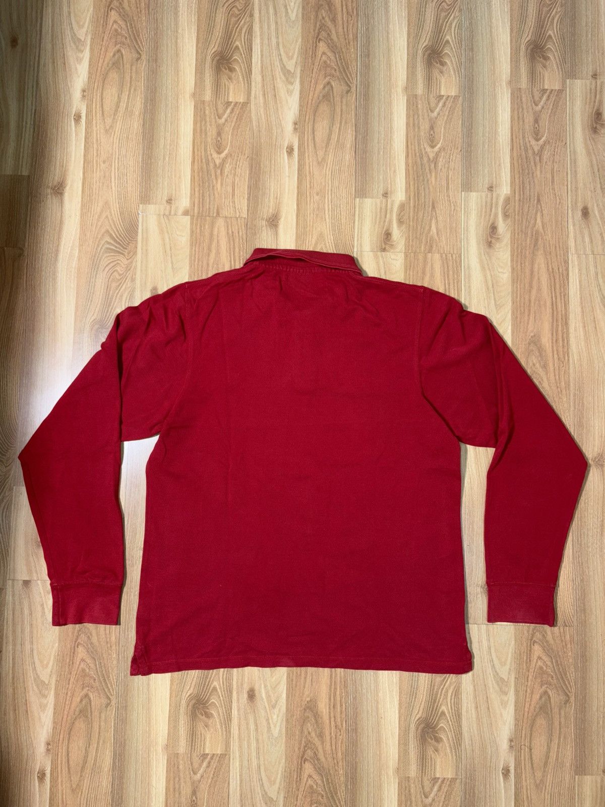 Lee Lee 1889 Heritage Long Sleeve Piqué Polo - Men's XL Deep Red Size US S / EU 44-46 / 1 - 2 Thumbnail