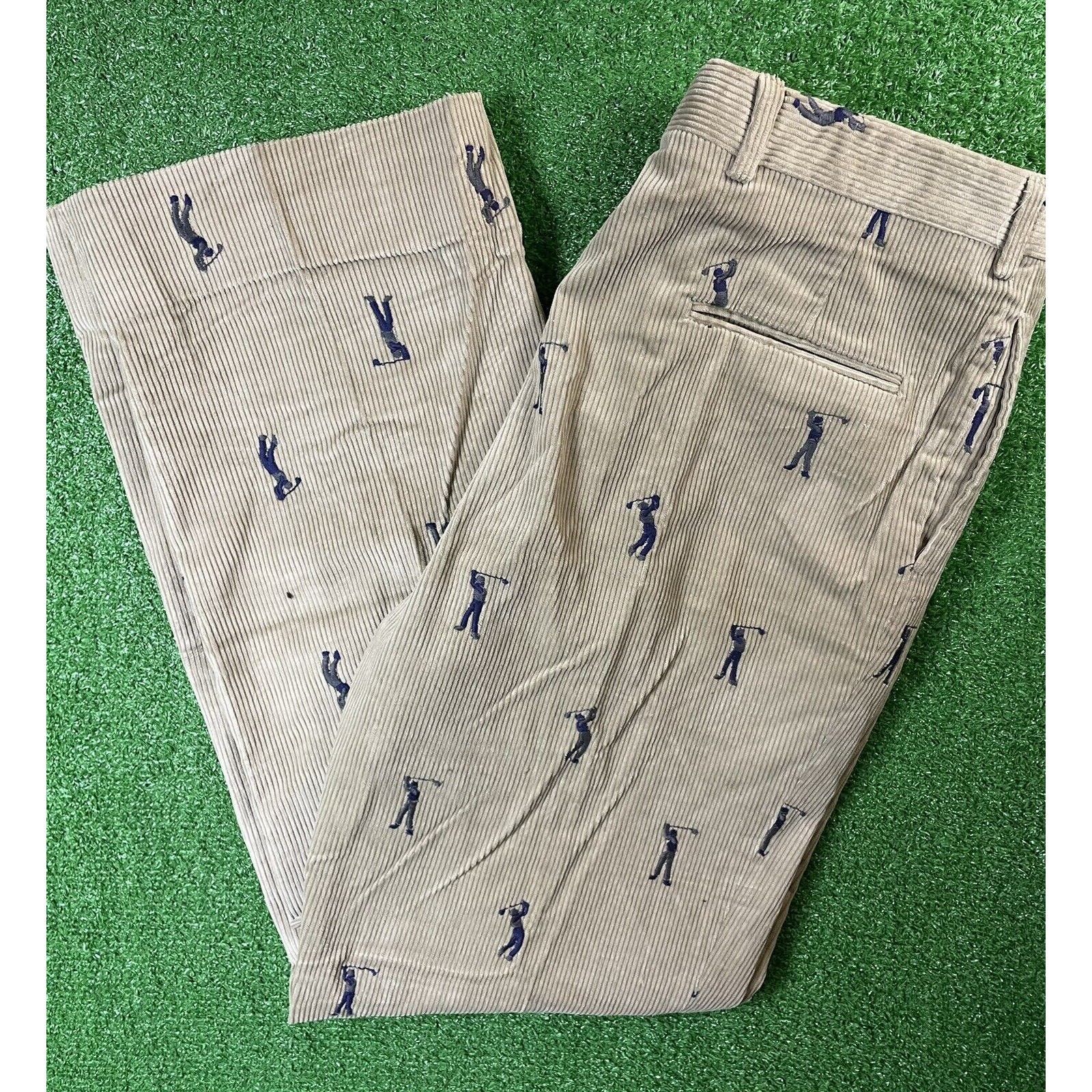 Vintage Vintage 70s Murrays Golf Embroidered Corduroy 38 Pants USA Size US 38 / EU 54 - 1 Thumbnail