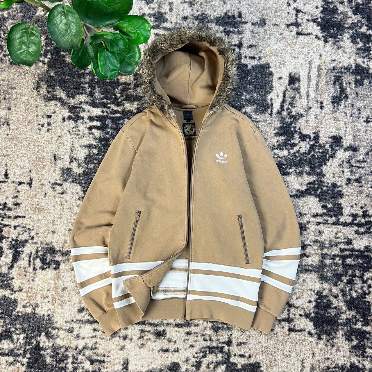 Adidas Adidas Fur Vintage Y2K Mini Logo Zip Up Hoodie Size US M / EU 48-50 / 2 - 1 Thumbnail