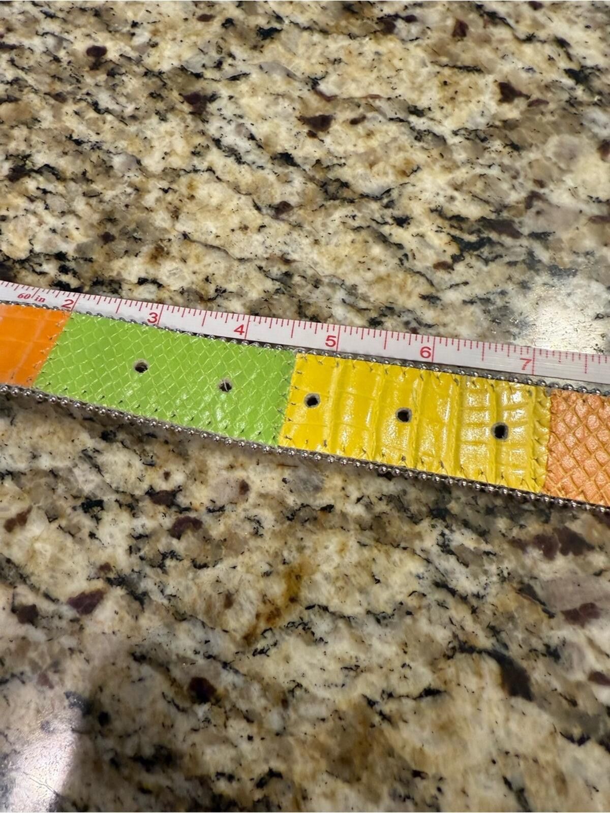 Other Colorblock bead trimmed western belt yellow green orange 36” Size ONE SIZE - 8 Thumbnail