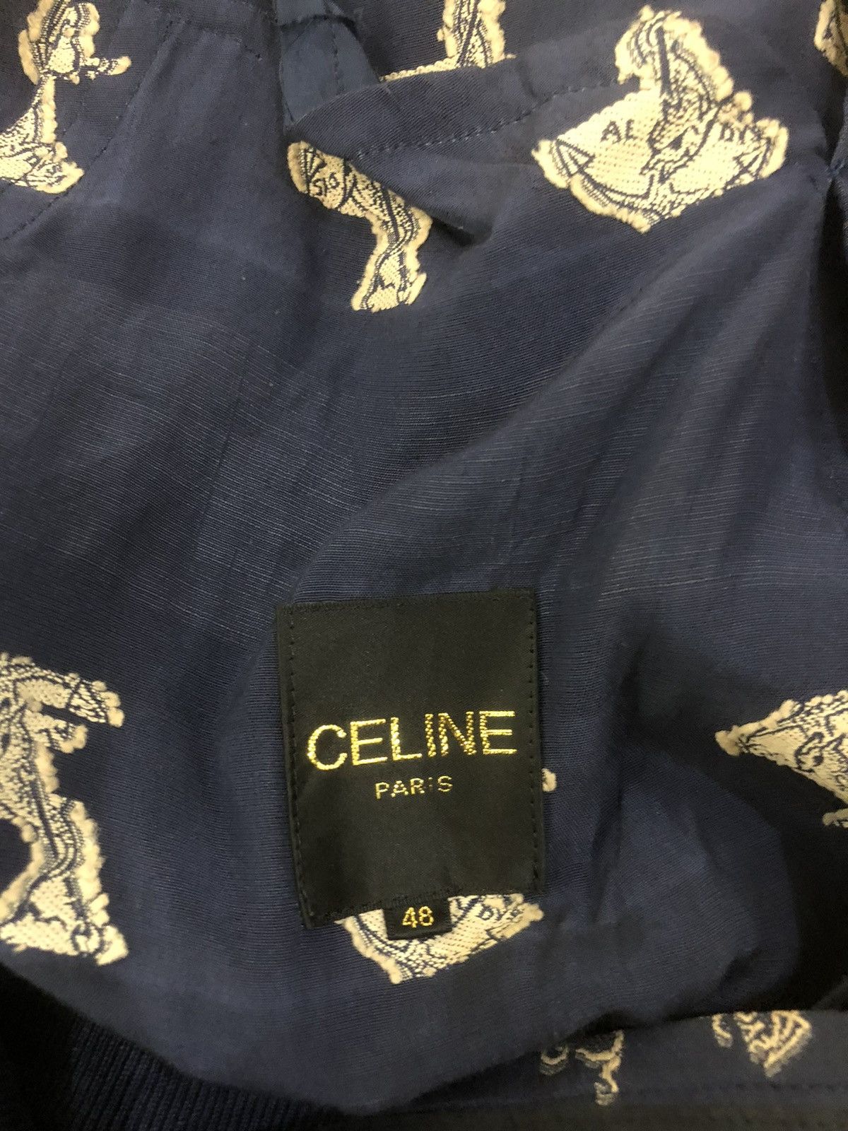 Celine 🔥RARE🔥VINTAGE CELINE PARIS Monogram LIGHT JACKET Size US M / EU 48-50 / 2 - 3 Thumbnail