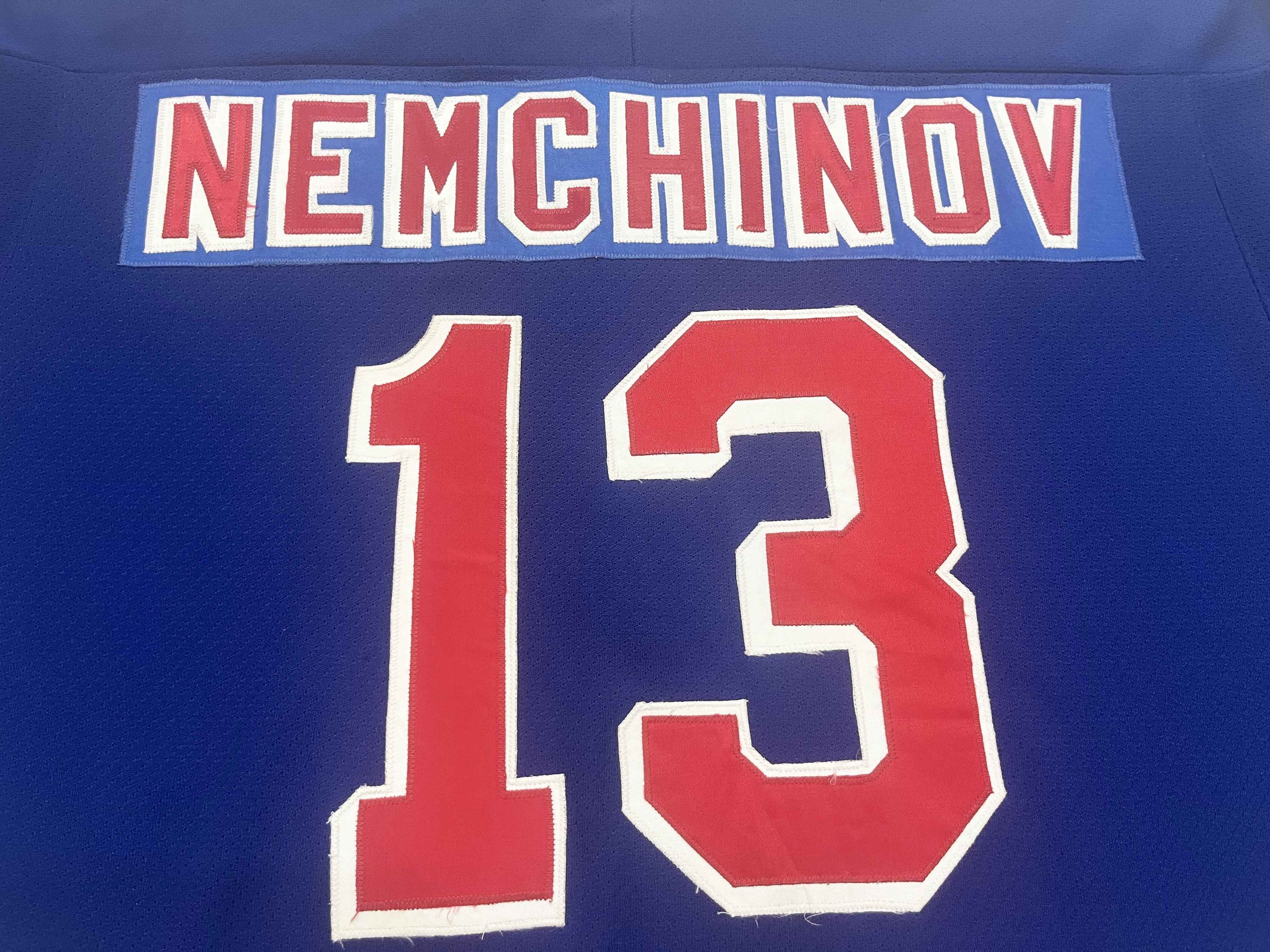 Ccm Vintage CCM New York Rangers NEMCHINOV #13 NHL Hockey Jersey Size US XL / EU 56 / 4 - 5 Thumbnail