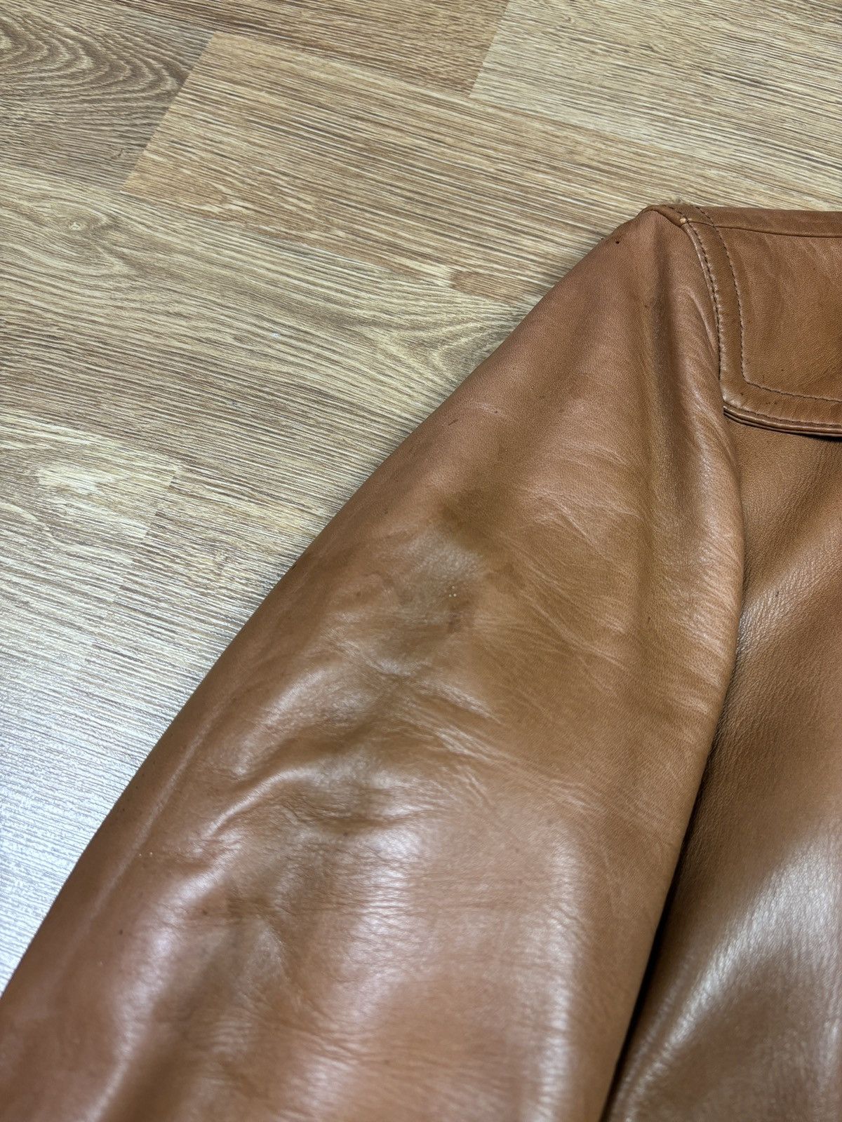 Gucci Gucci 2000s Leather Biker Jacket with GG Belt Size M / US 6-8 / IT 42-44 - 14 Thumbnail
