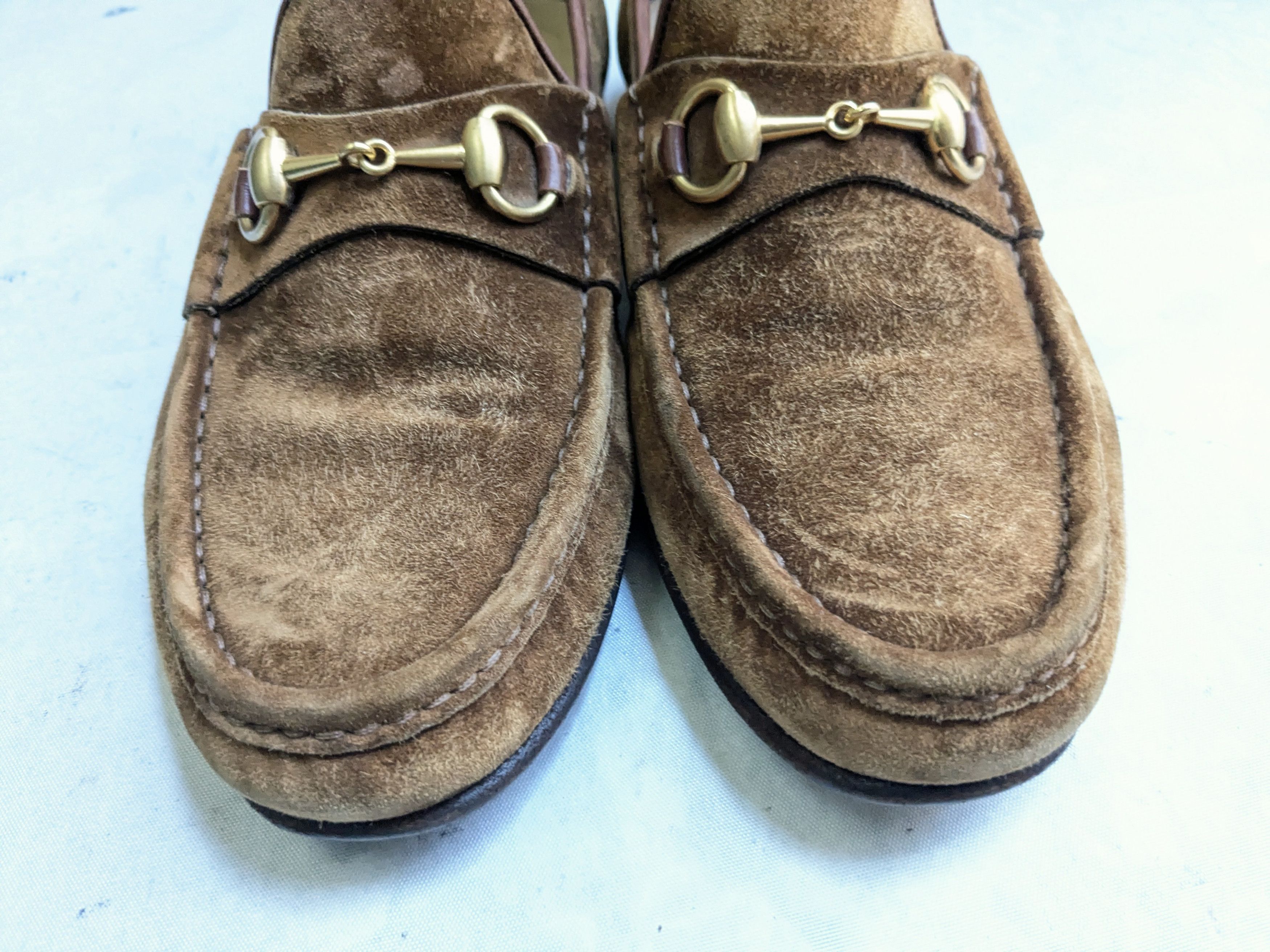 Gucci Gucci Horsebit Loafers Brown 9 D Suede Leather Size US 9 / EU 42 - 4 Thumbnail