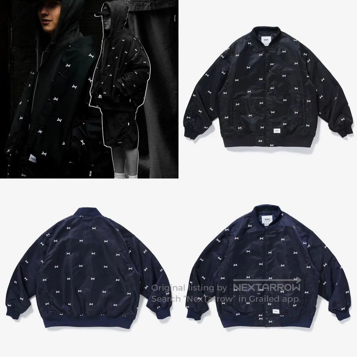 Wtaps WTAPS 22SS Navy Baseball Jacket. Size US S / EU 44-46 / 1 - 2 Thumbnail