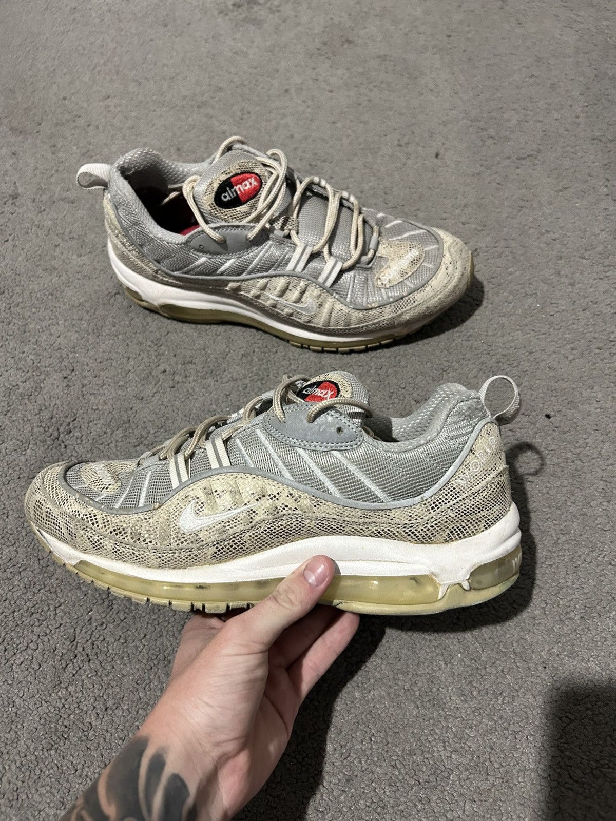 Supreme airmax 98 snakeskin