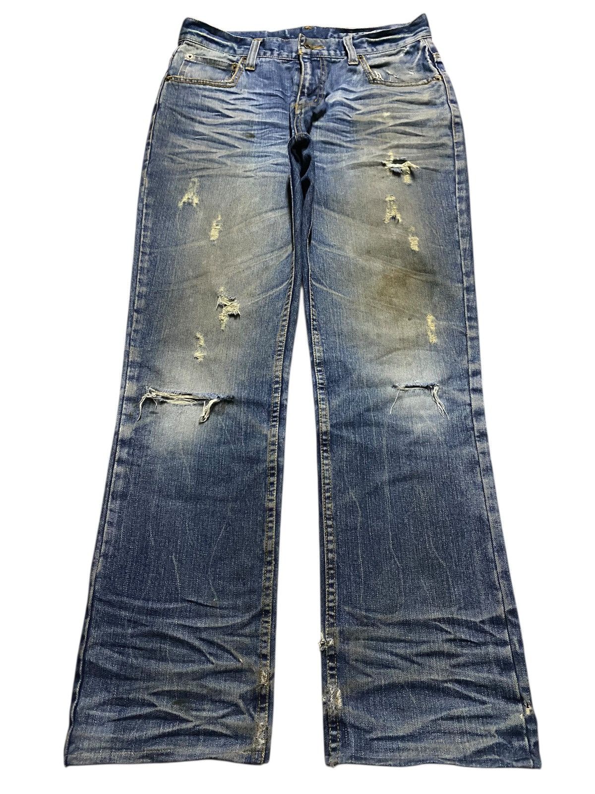 Seditionaries Arcade Vtg Distressed Loose Denim Jeans Authentic 90s Style Size US 32 / EU 48 - 1 Thumbnail