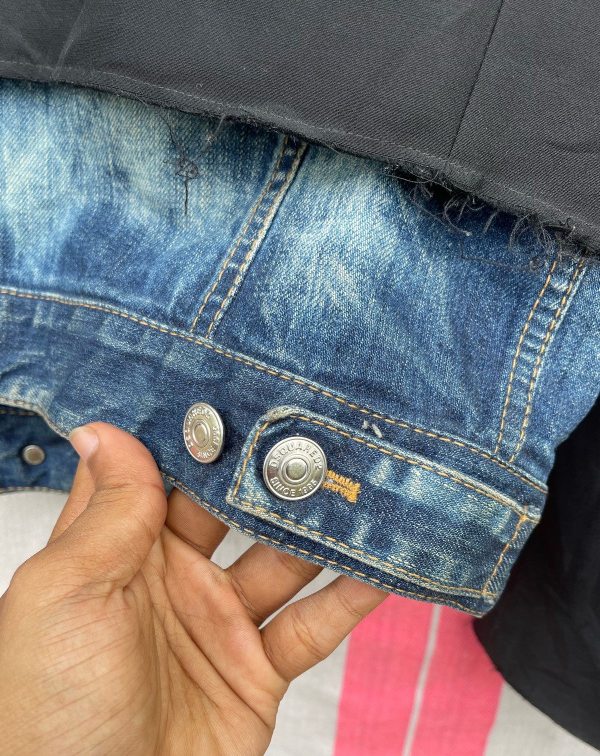 Dsquared2 AW17 DSQUARED2 LAYERED-DESIGN BLAZER DISTRESSED DENIM JACKET Size US M / EU 48-50 / 2 - 13 Thumbnail
