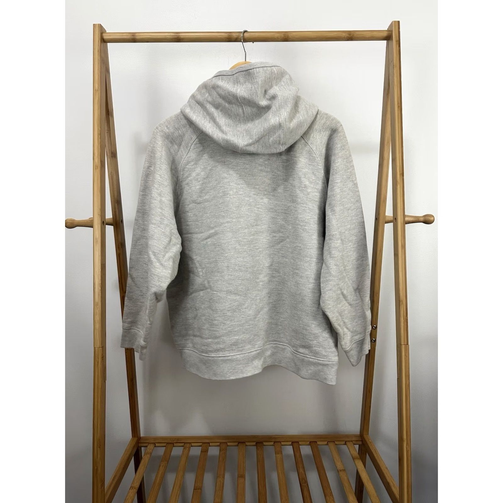Lands' End VTG Lands' End Women's Hoodie Shirt Afterhood Lock Hood Reverse Weave Sweats S Heather Gray 80s 90s Womens Size S / US 4 / IT 40 - 2 Thumbnail