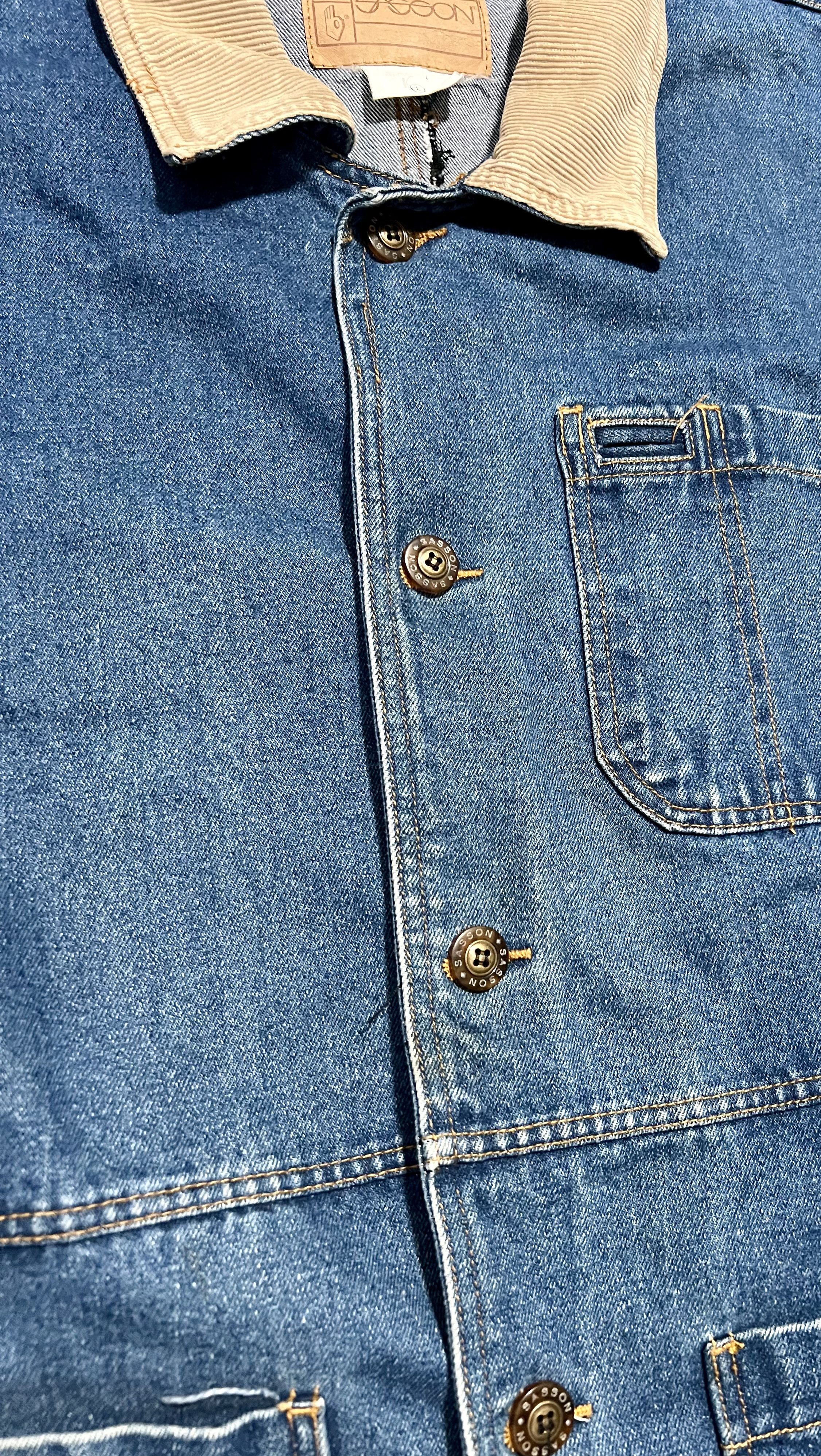 Other Sasson Denim Corduroy Button Up Vintage 90s/Y2K Jacket Size US L / EU 52-54 / 3 - 4 Thumbnail