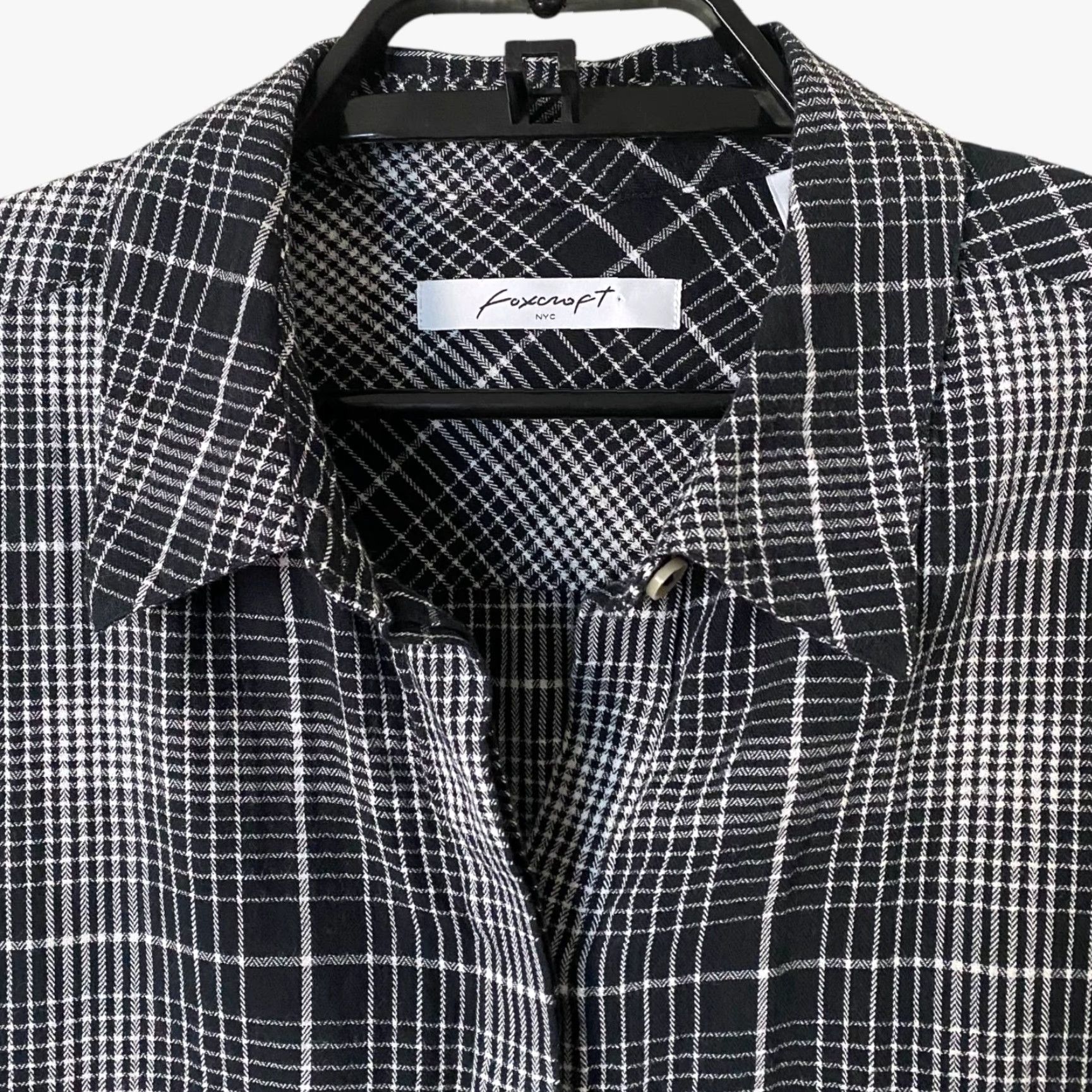 Vintage VINTAGE Foxcroft Plaid Tunic Button-Up Long Sleeve Women’s Size 14 Casual Workwear Black Size XL / US 12-14 / IT 48-50 - 5 Thumbnail