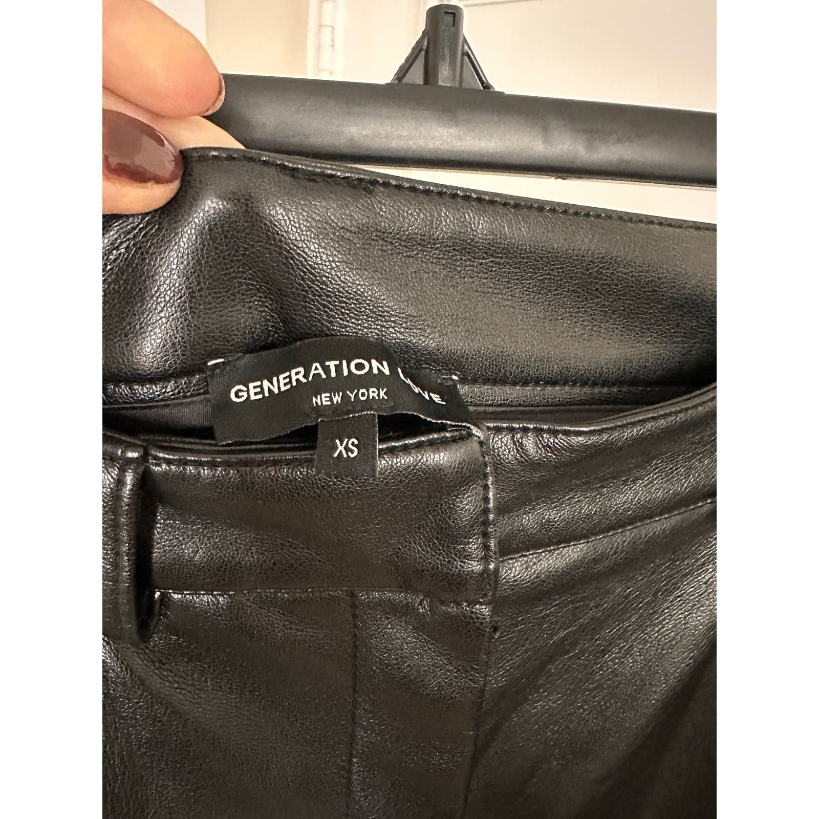 Generation Love Generation Love Nate Vegan Leather Cargo Pants Black size XS Size 25" / US 0 / IT 36 - 6 Thumbnail