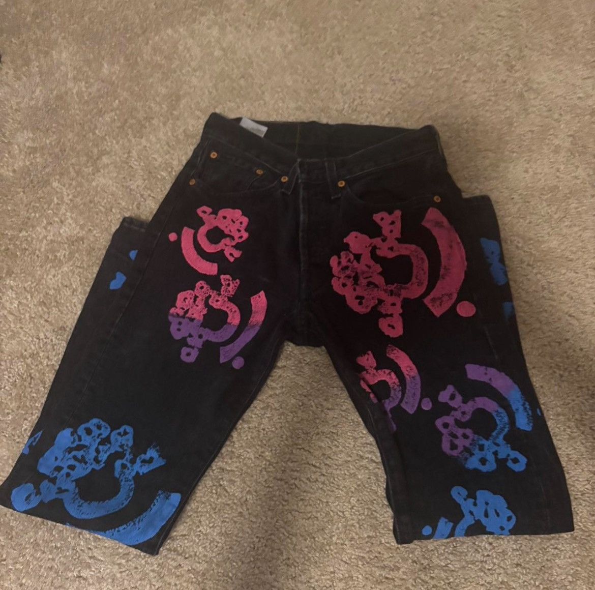 (B).Stroy × DENIM TEARS Denim Tears Bstroy levis jeans Size US 28 / EU 44 - 2 Thumbnail