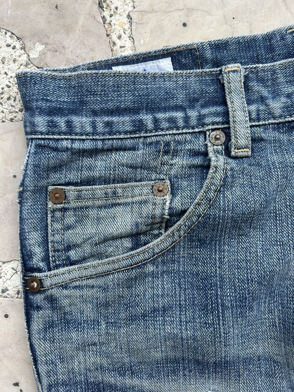 EIGHT-G Eight-G Japan Vintage Blue Denim Size US 33 - 5 Thumbnail