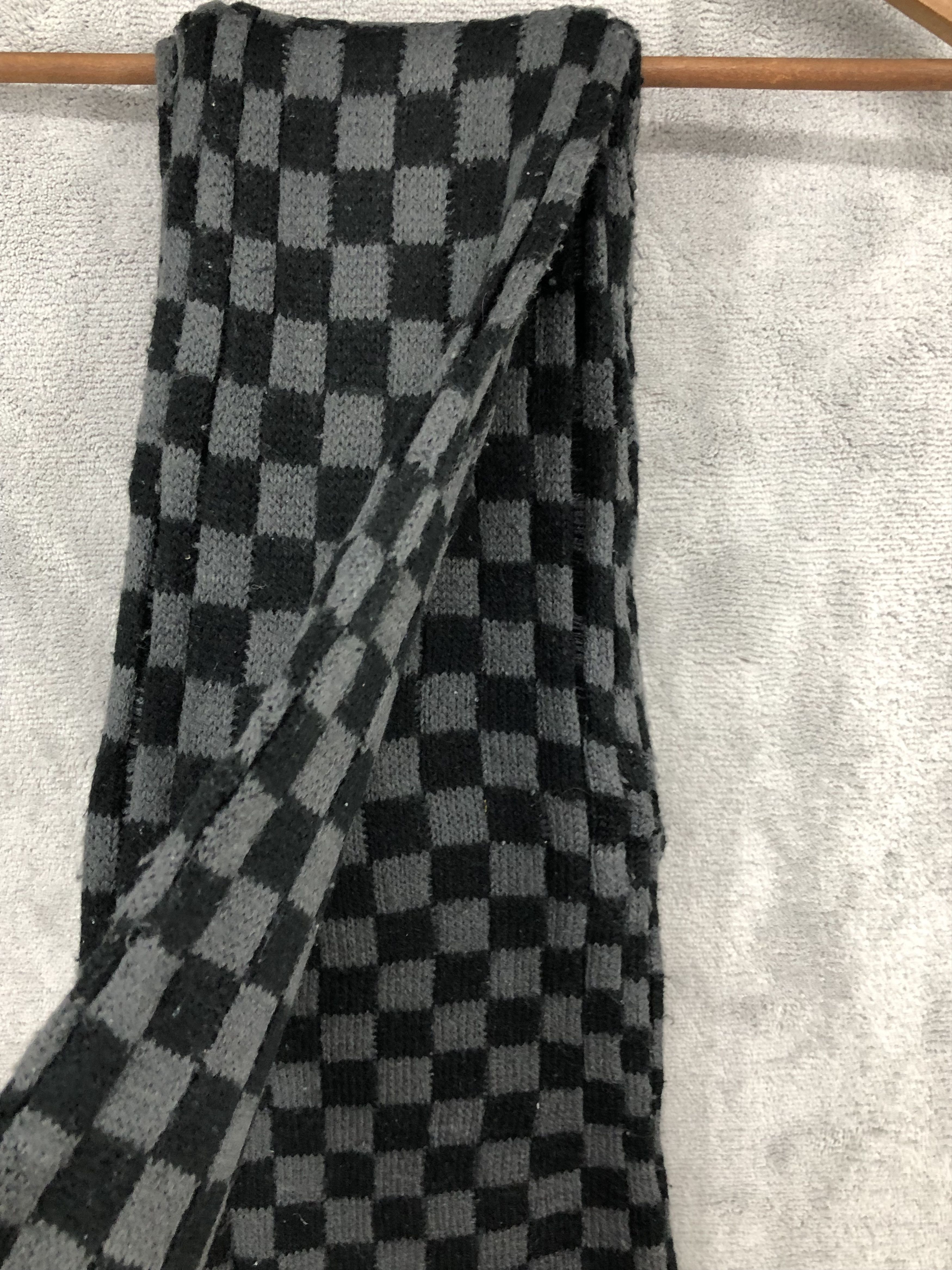 Japanese Brand × Vintage Vintage Unknown Checkered Scarf Muffler Neck Scarf Size ONE SIZE - 4 Thumbnail