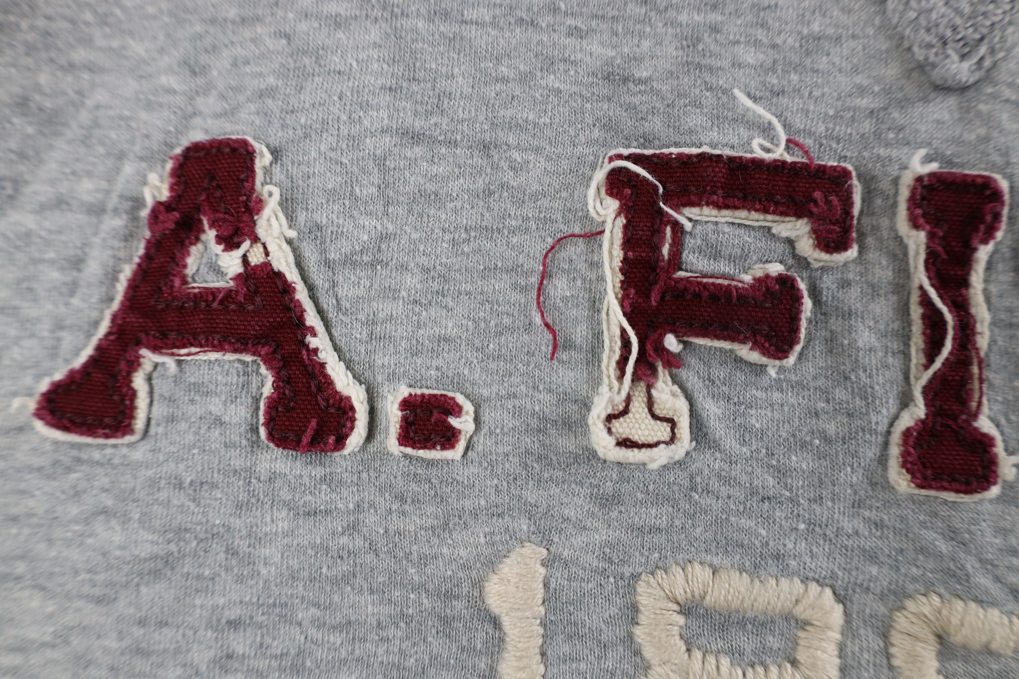 Abercrombie & Fitch × Vintage Vintage Abercrombie & Fitch Spell Long Sleeve T-Shirt Gray Size US XXL / EU 58 / 5 - 5 Thumbnail