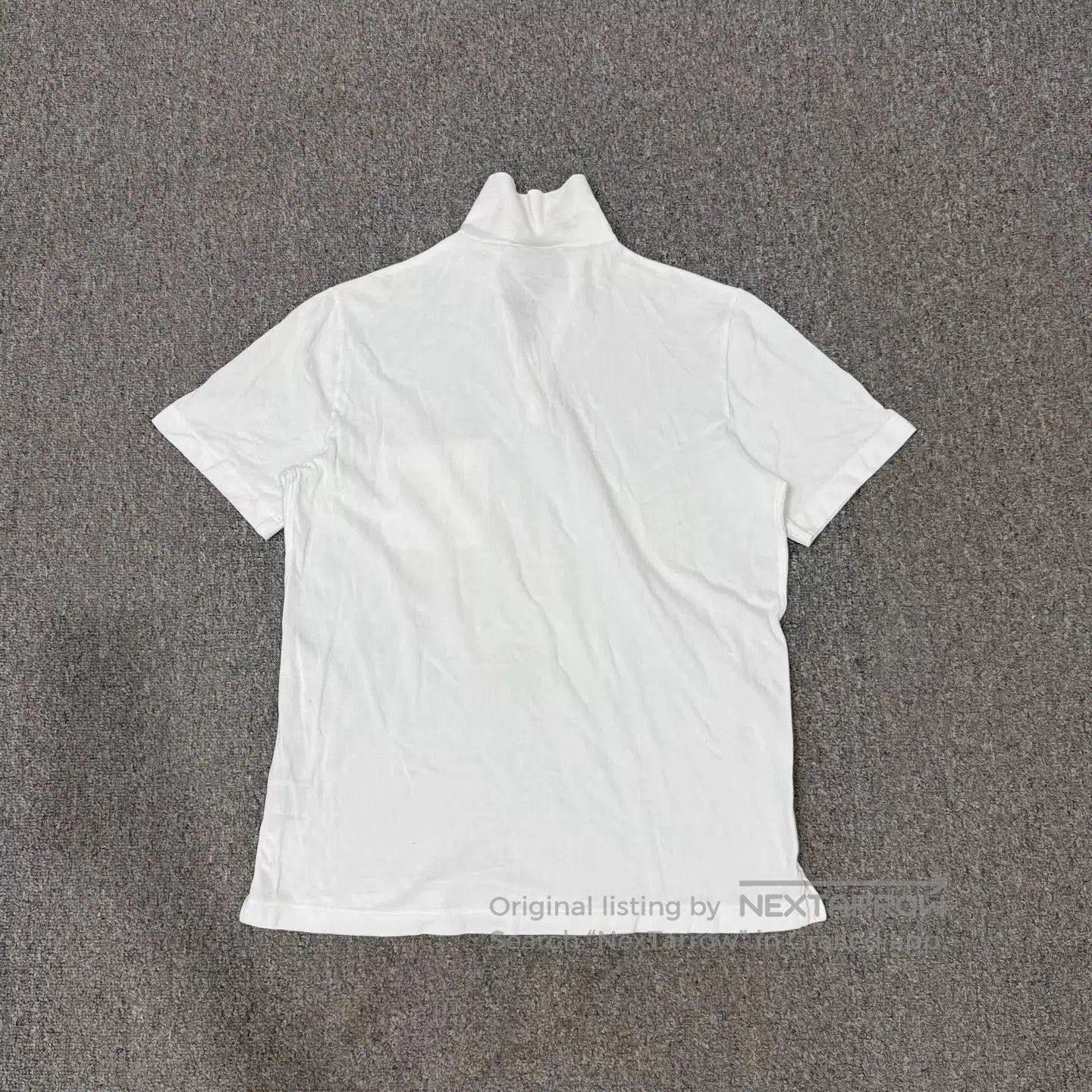 Hermes White Short-Sleeve Polo Shirt with Chest Pocket. Size US M / EU 48-50 / 2 - 2 Thumbnail
