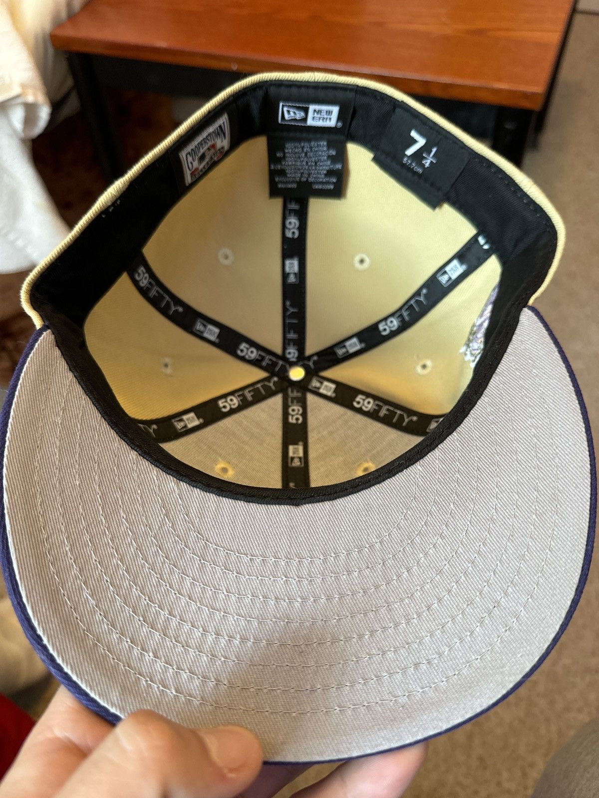 New Era Angels “40th Anniversary Patch” Fitted 7 1/4 Size 32 - 4 Thumbnail