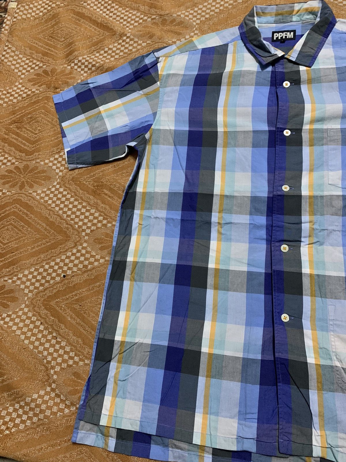 PPFM VINTAGE PPFM BRICK BUTTON UP SHIRT RARE DESIGN Size US L / EU 52-54 / 3 - 4 Thumbnail