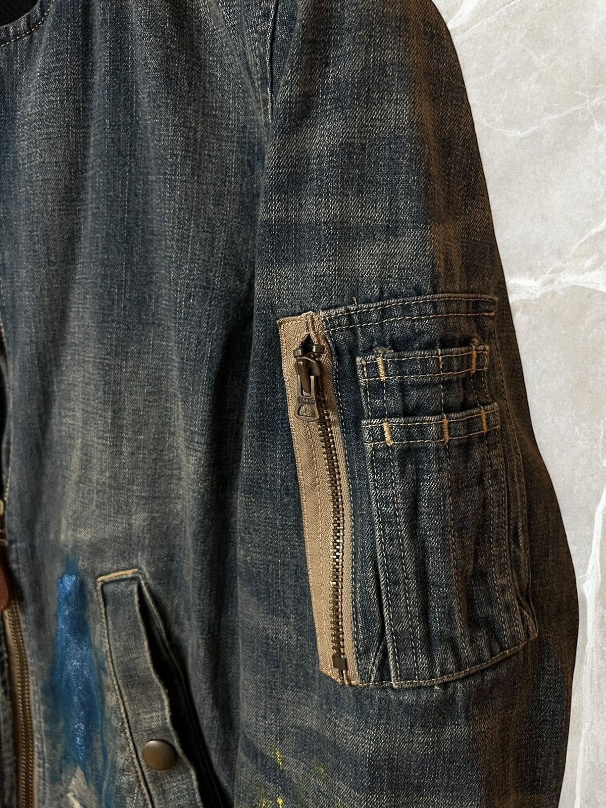 Denim & Supply Ralph Lauren × Polo Ralph Lauren × Vintage DENIM & SUPPLY RALPH LAUREN Denim Bomber jacket ma1 painted Size US M / EU 48-50 / 2 - 5 Thumbnail