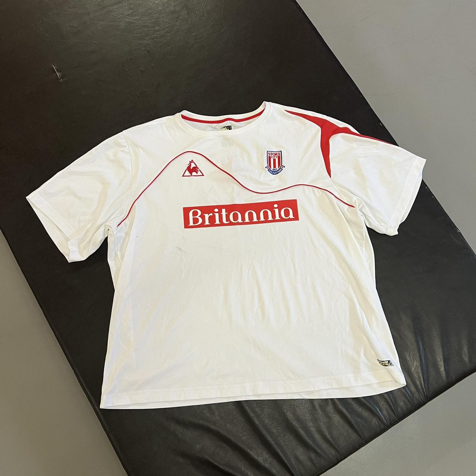 VERY RARE LE COQ SPORTIF FC STOKE CITY SOCCER JERSEY Y2K 90s