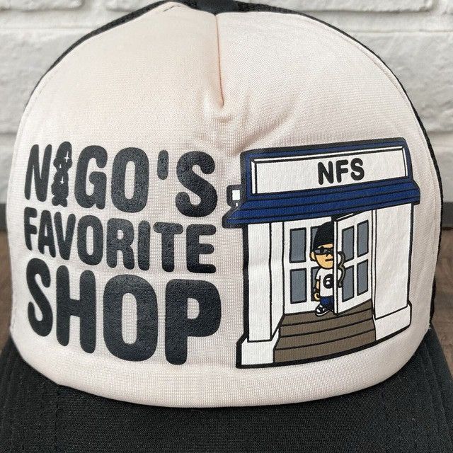 Bape 🔥NFS Exclusive🔥 BAPE NIGO trucker hat cap a bathing ape Size ONE SIZE - 2 Thumbnail