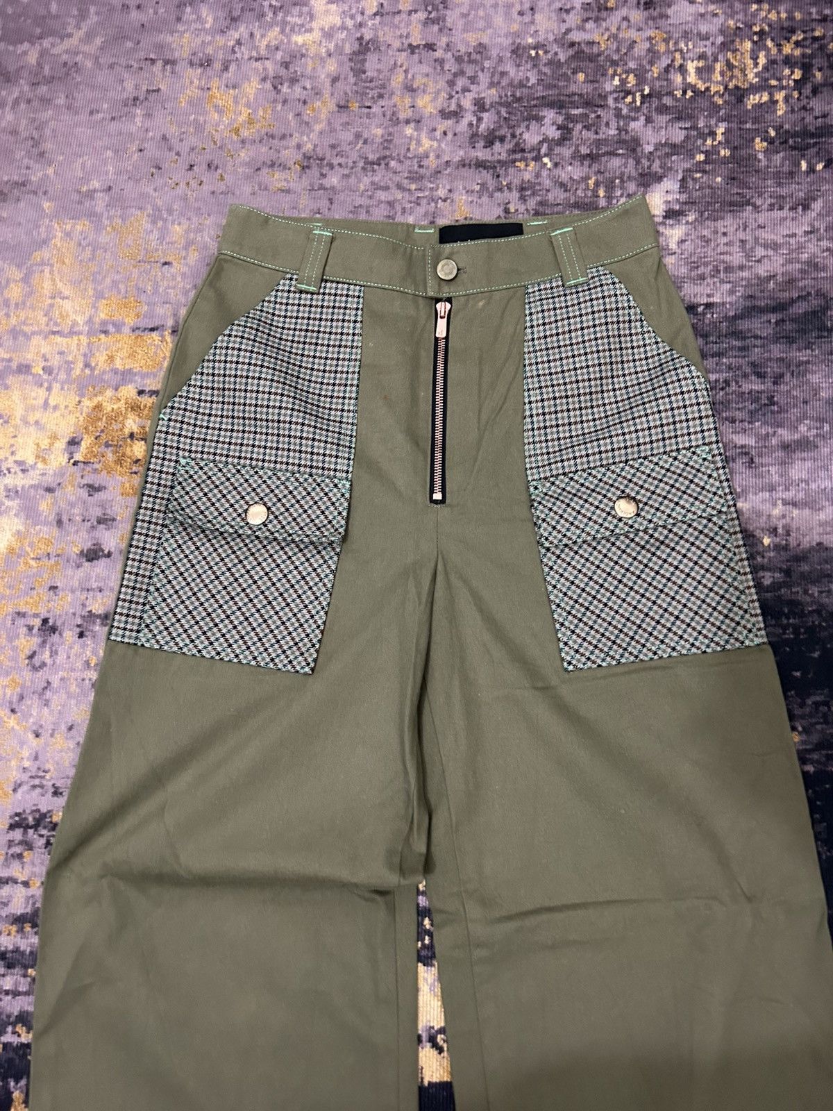 Andersson Bell Anderson Bell Plaid Pocket Pants Size US 27 - 7 Thumbnail