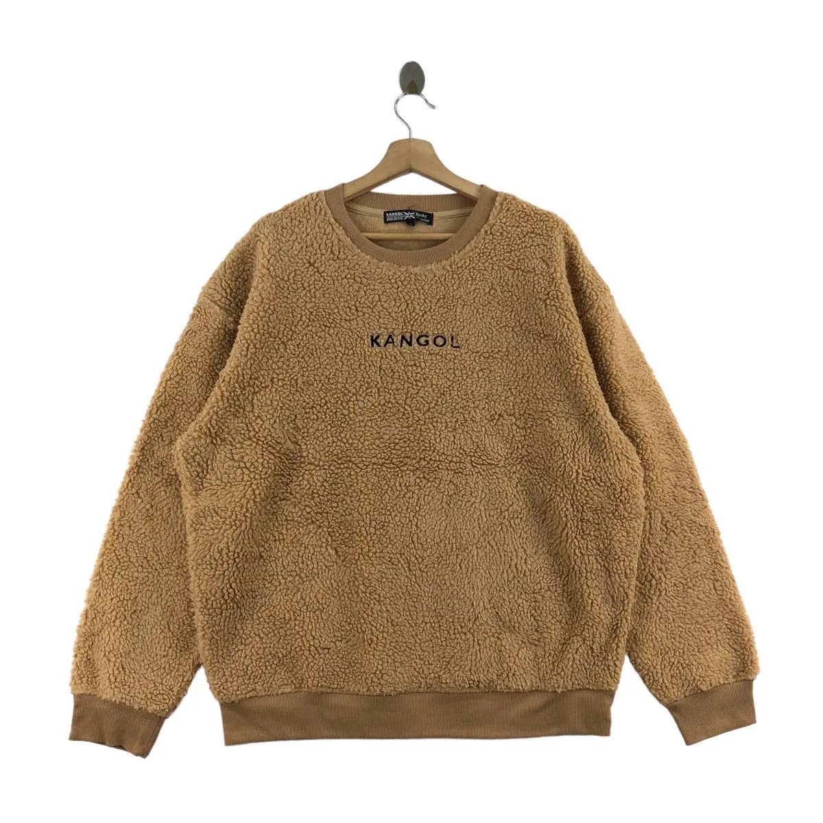Kangol Vtg KANGOL x ROCKY MONROE Center Logo Brown Fleece Size XXL / US 16-18 / IT 52-54 - 1 Thumbnail