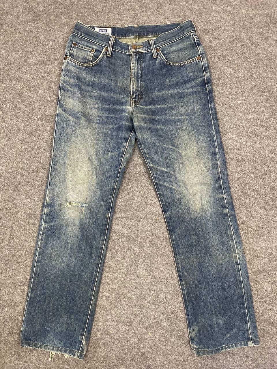 Edwin vintage edwin distressed denim nice design Size US 32 / EU 48 - 8 Thumbnail