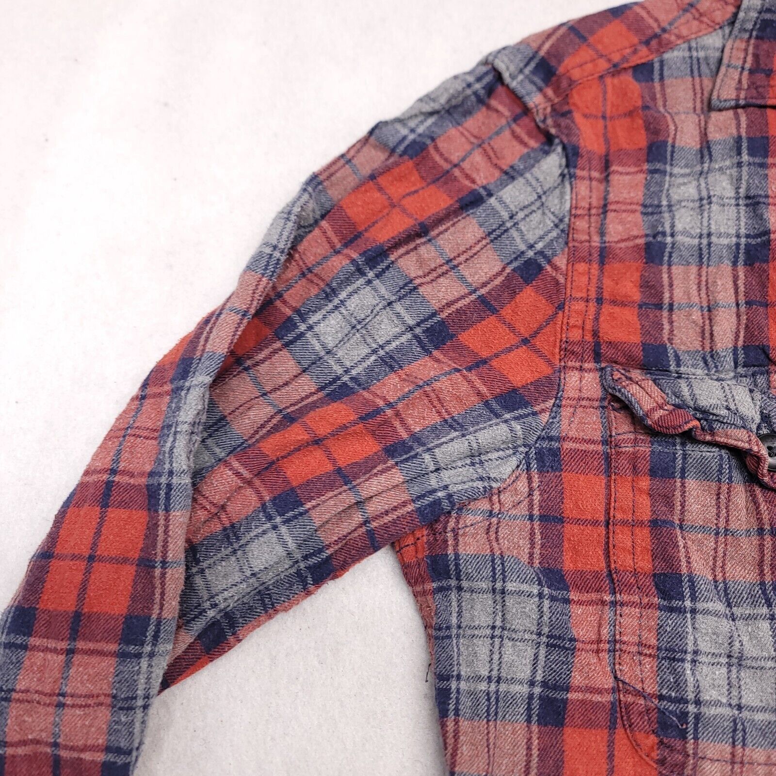 Sonoma Sonoma Tartan Flannel Button Up Shirt Men Size S Orange Gray Size US S / EU 44-46 / 1 - 4 Thumbnail