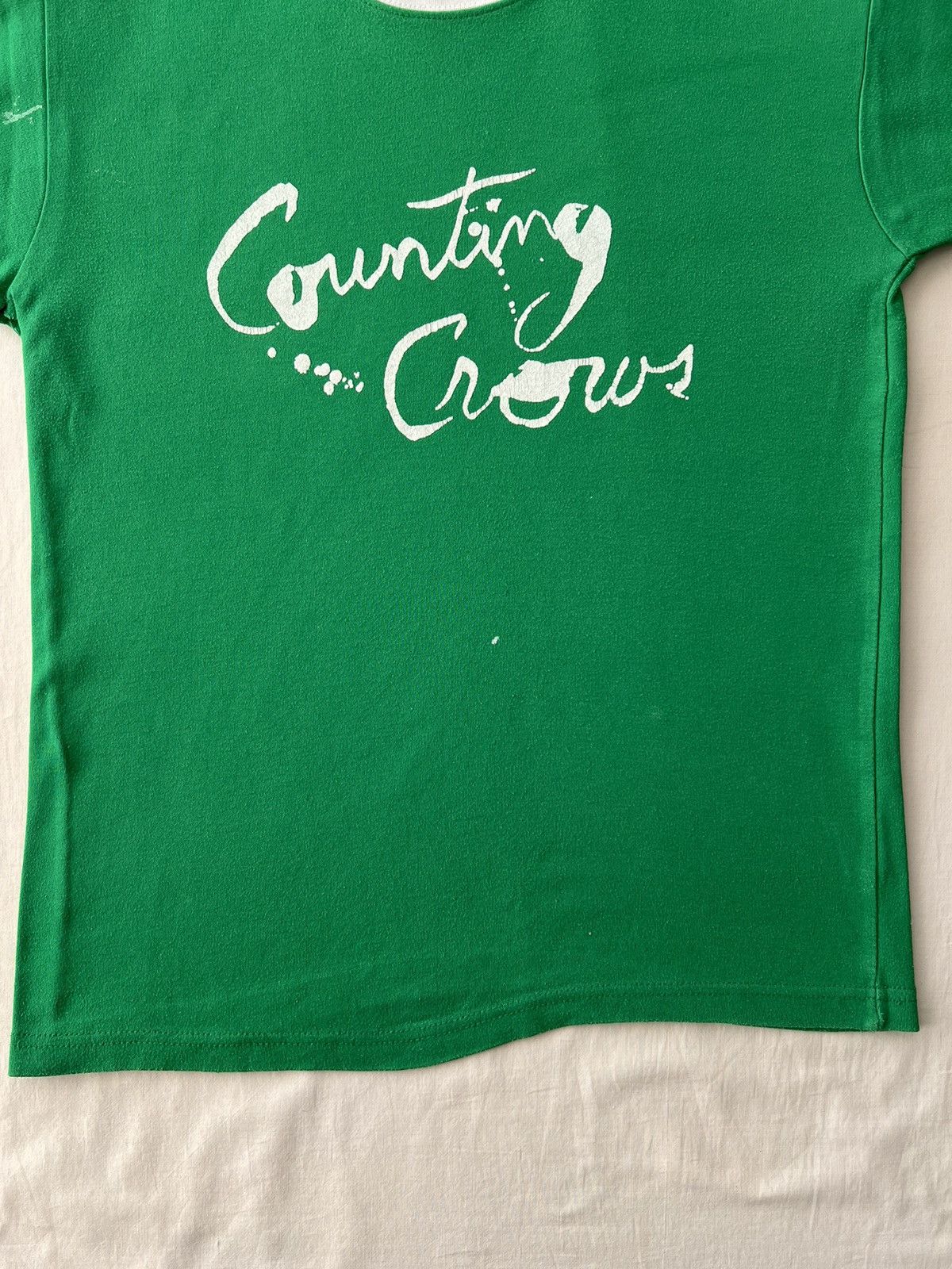 Band Tees Vintage 2009 Counting Crows Rock Band Green T-shirt Size US L / EU 52-54 / 3 - 7 Thumbnail