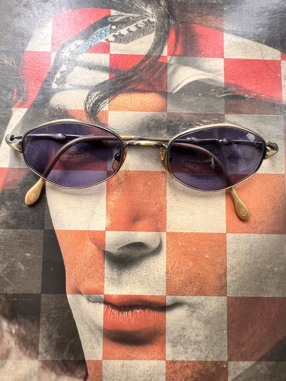 Jean Paul Gaultier 90s Jean Paul Gaultier Purple Lens Sunglasses Size ONE SIZE - 1 Thumbnail