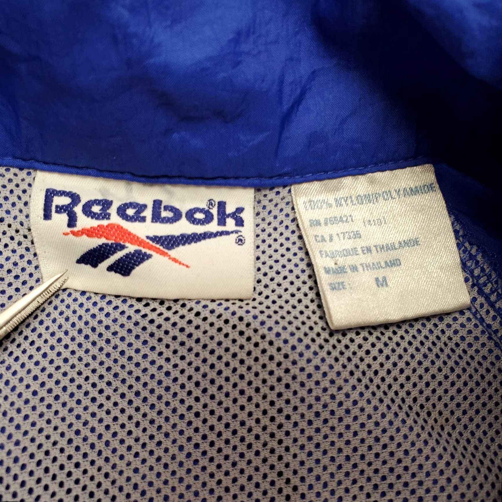 Reebok VINTAGE Reebok Jacket Men M Blue Full Zip Track Windbreaker Running Size US M / EU 48-50 / 2 - 5 Thumbnail