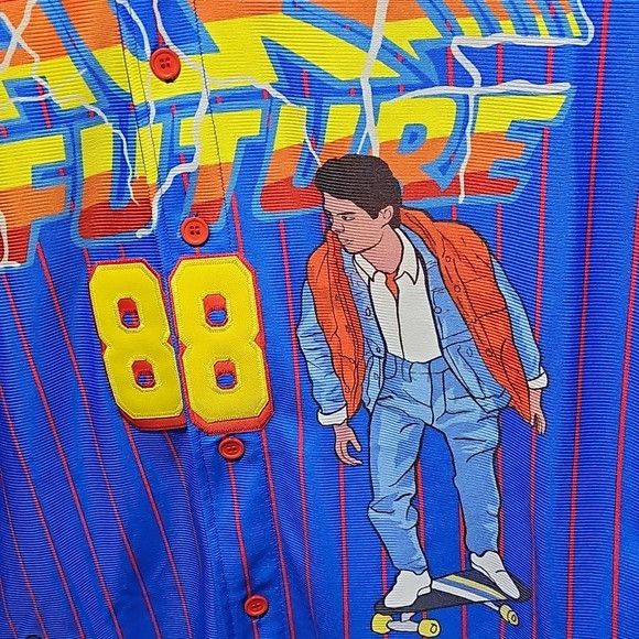 Other Back to the Future Marty McFly Baseball Jersey Large Size US L / EU 52-54 / 3 - 6 Thumbnail