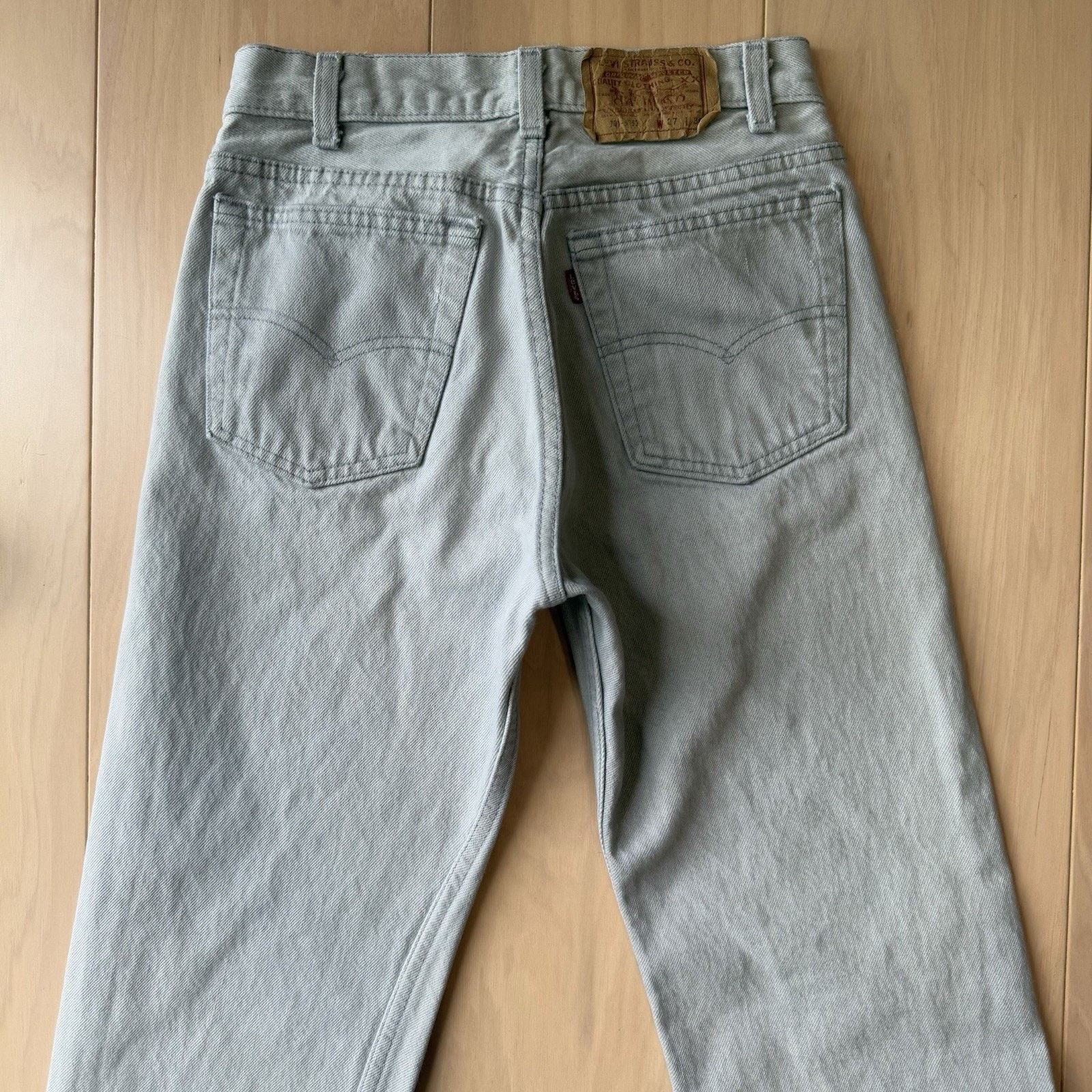 Levi's Vintage Levis 701 Jeans 25 Gray 80s Light Wash Made USA Size 25" / US 0 / IT 36 - 7 Thumbnail