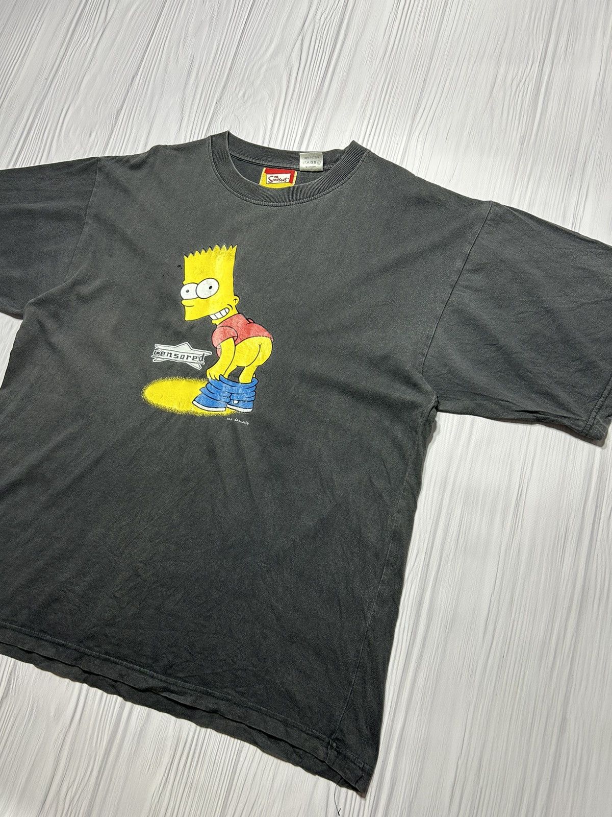 Vintage Rare Vintage The Simpsons Bart Censored T-Shirt Size US L / EU 52-54 / 3 - 2 Thumbnail