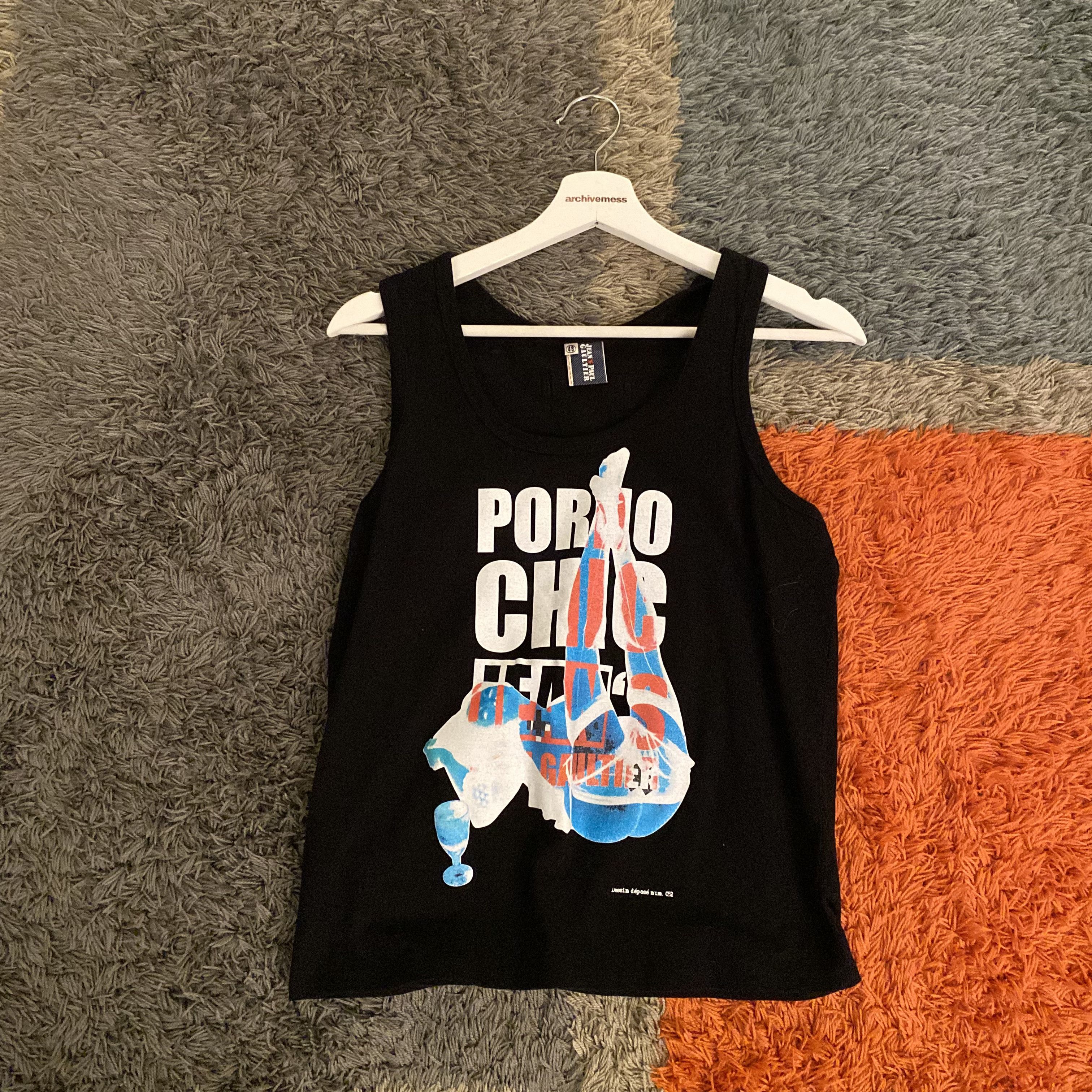 image of Jean Paul Gaultier Porno Chic T-Shirt in Black, Men's (Size Medium)