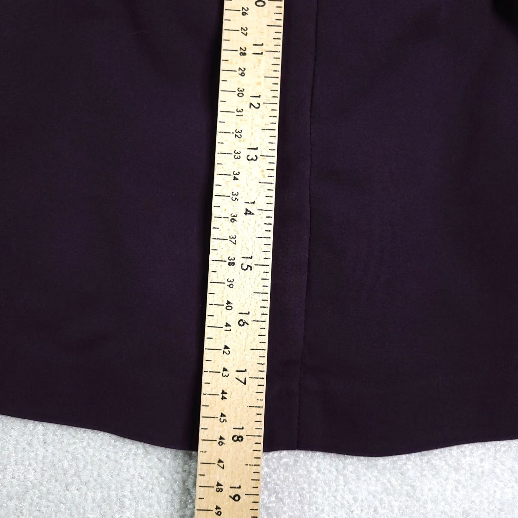 Gap VINTAGE Gap Stretch Lined Mini Skirt Women's 14 Purple Pleated Zip Pocket Skirt Size 36" / US 14 / IT 50 - 7 Thumbnail