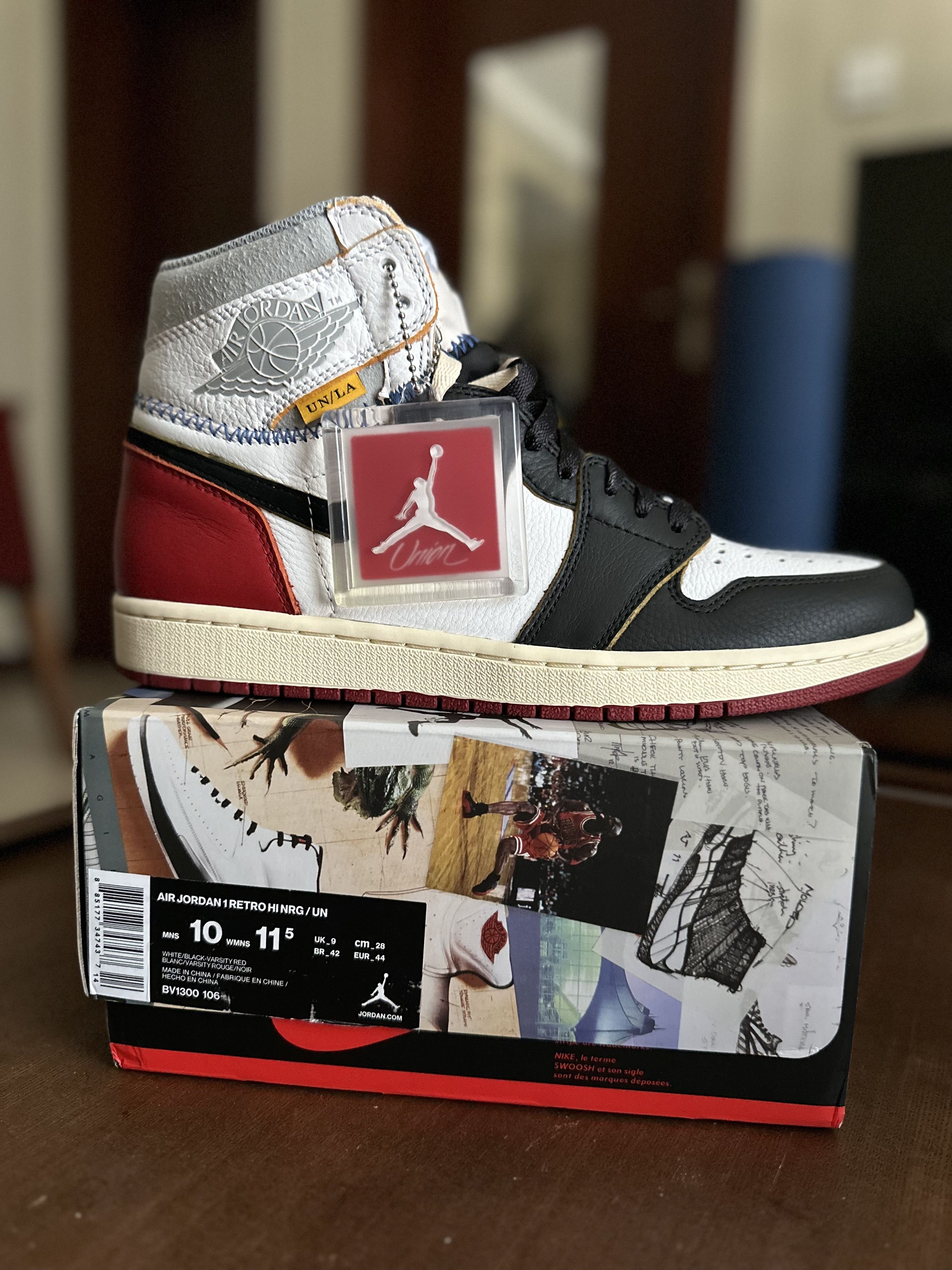 Jordan Brand × Union LA Jordan 1 Union “Black Toe” Size US 10 / EU 43 - 2 Thumbnail