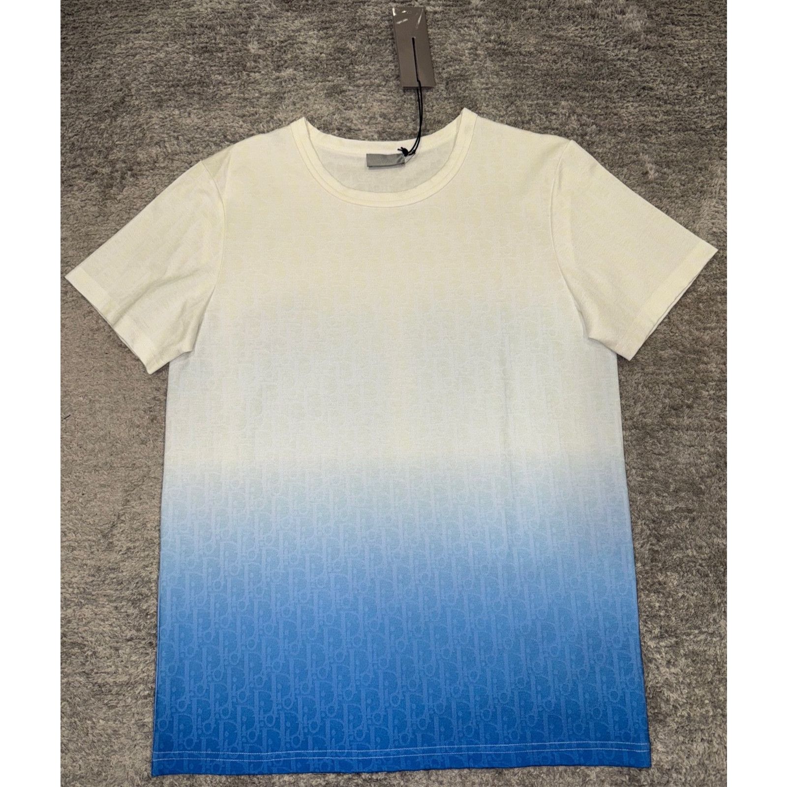 Dior Dior White Degrade Ombre Short Sleeve Shirt T-Shirt Medium Size US M / EU 48-50 / 2 - 4 Thumbnail