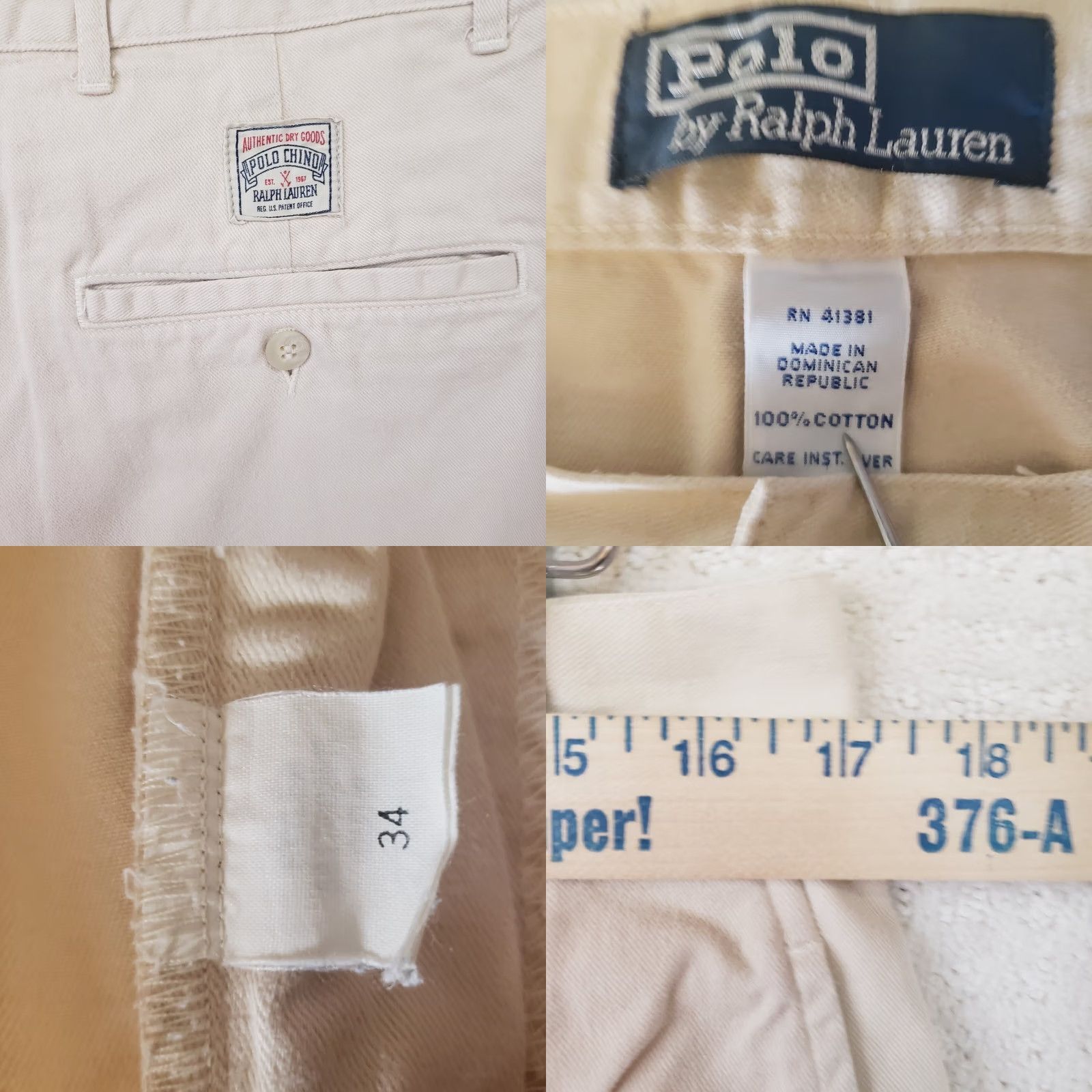 Polo Ralph Lauren Polo Ralph Lauren Shorts Mens 34 Beige Pleated Chino Cotton Twill Zip Button Logo Pockets 9in Inseam Regular Size US S / EU 44-46 / 1 - 8 Thumbnail