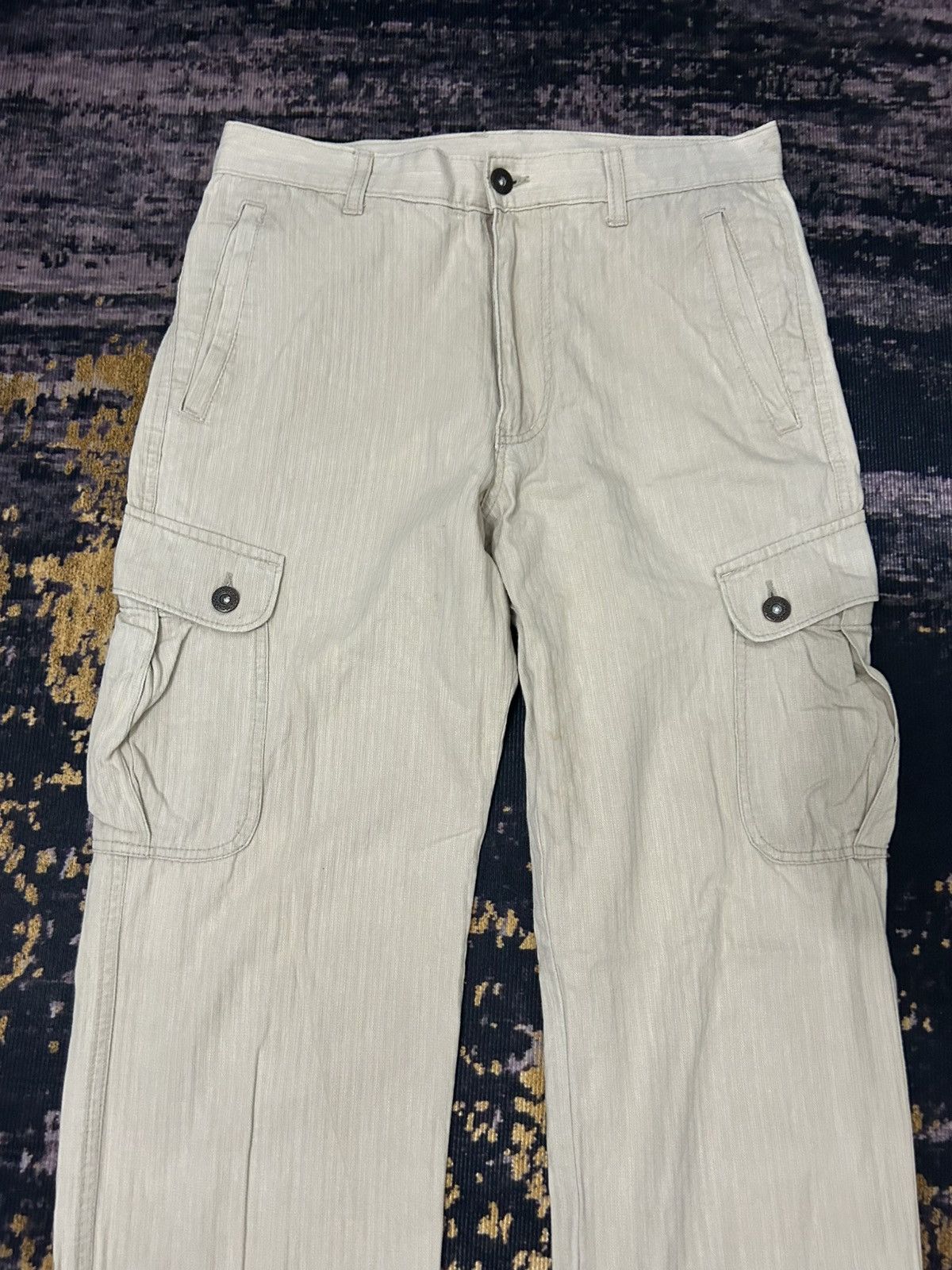 Takeo Kikuchi Vintage Takeo Kikuchi Herringbone Cargo Pants Size US 30 / EU 46 - 5 Thumbnail