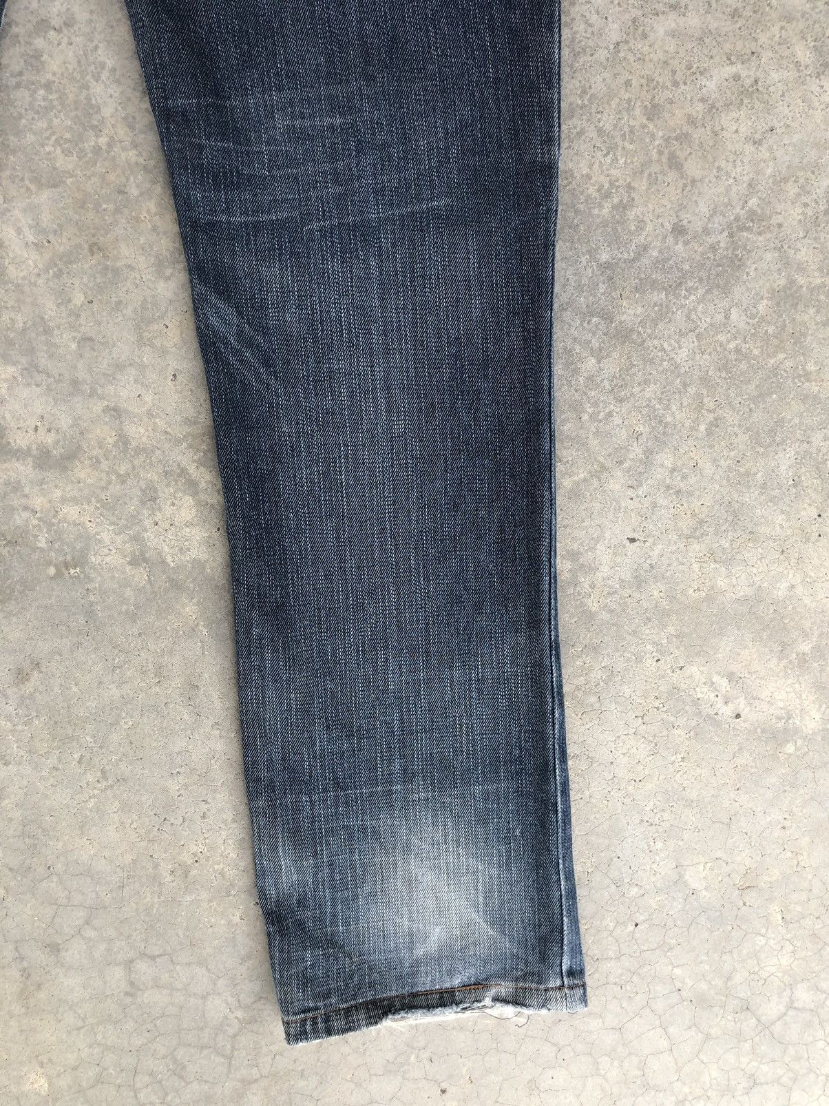 Hysteric Glamour Japanese Blue Spencer Double Waist Distressed Jeans Size US 32 / EU 48 - 12 Thumbnail